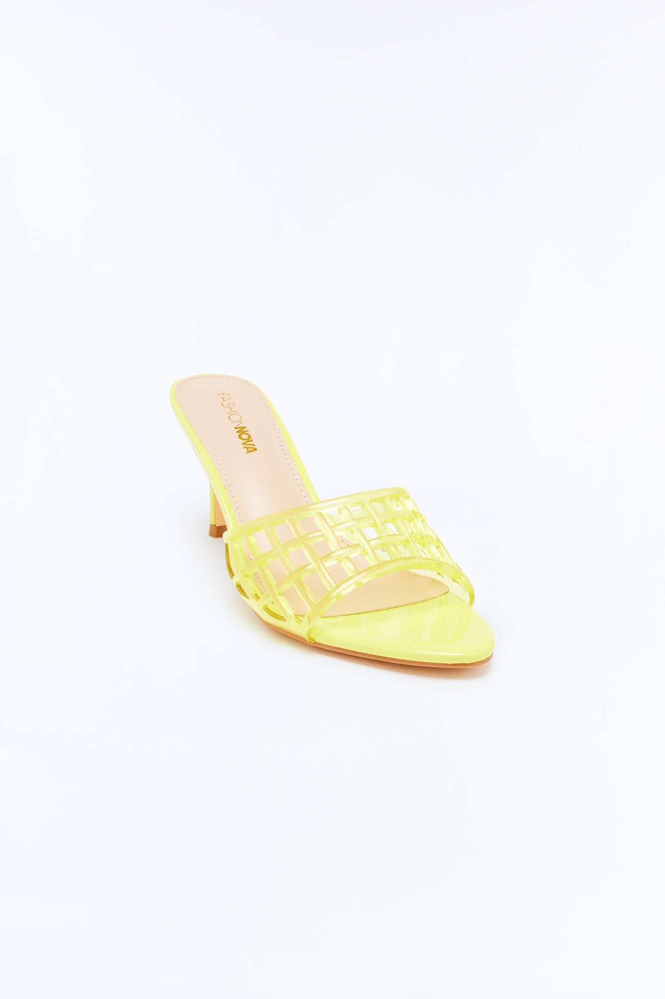 Sugar Jelly Strap Mules - Yellow