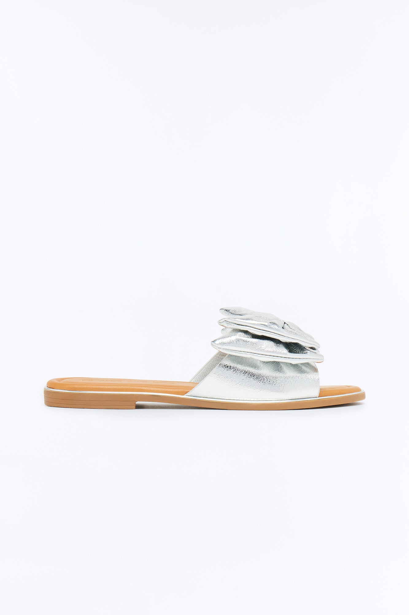 Lizzie Bow Sandals - Silver