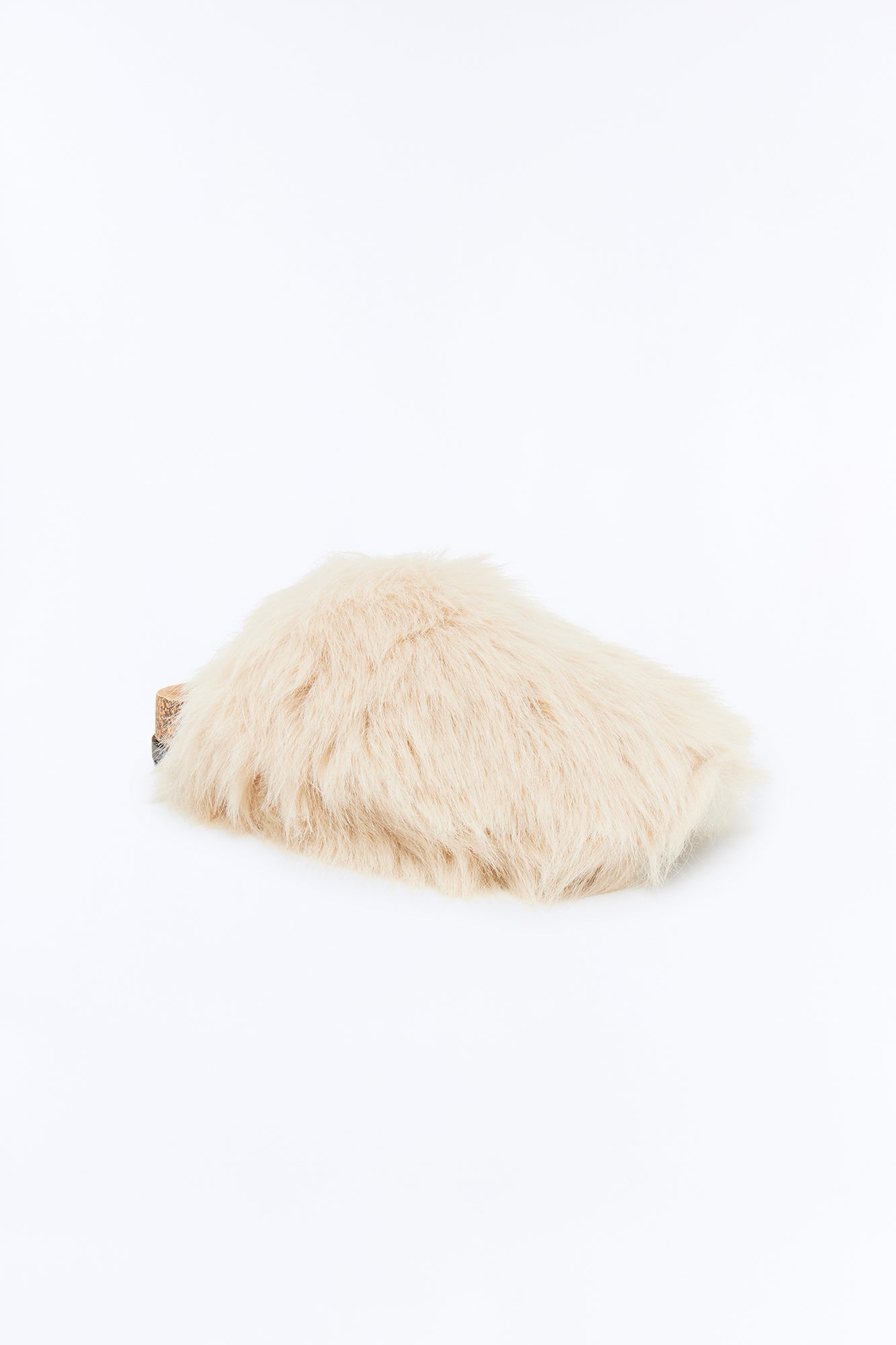 Moshi Faux Fur Slides - Beige