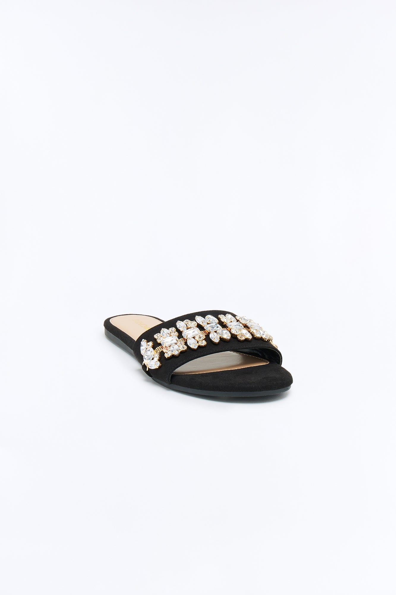 Kiana Embellished Sandals - Black