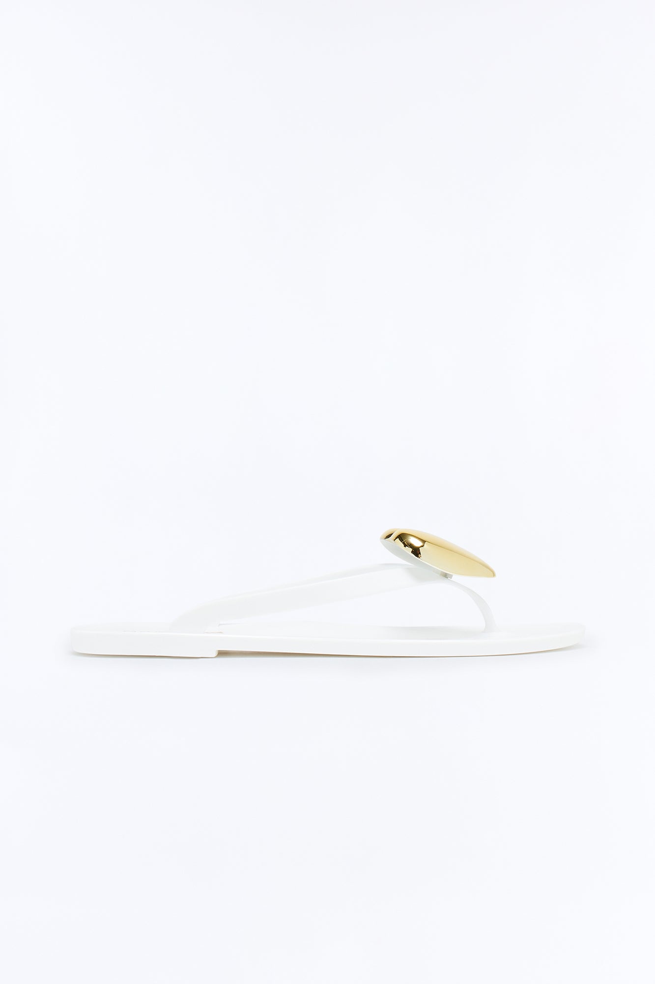Ravi Heart Jelly Flip Flops - White