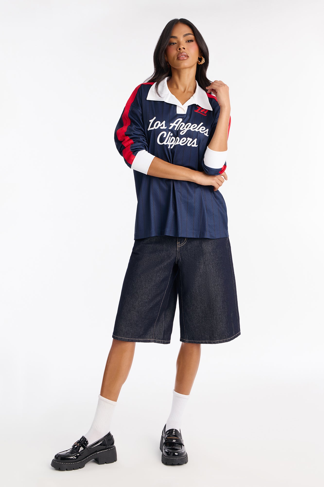 NBA LA Clippers Long Sleeve Top - Navy