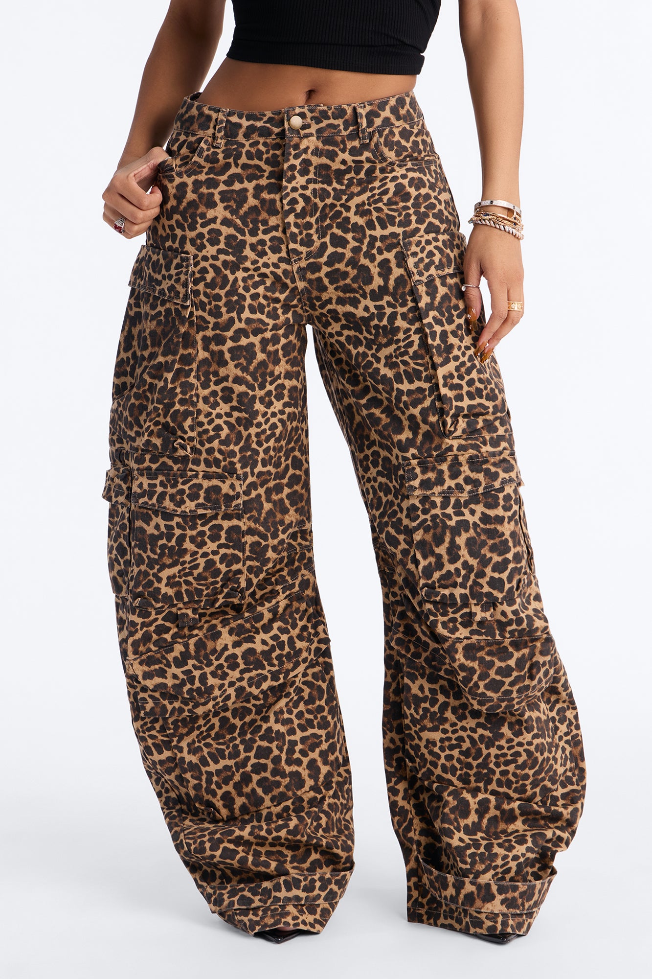 Reservoir Leopard Utility Pant - Brown/combo