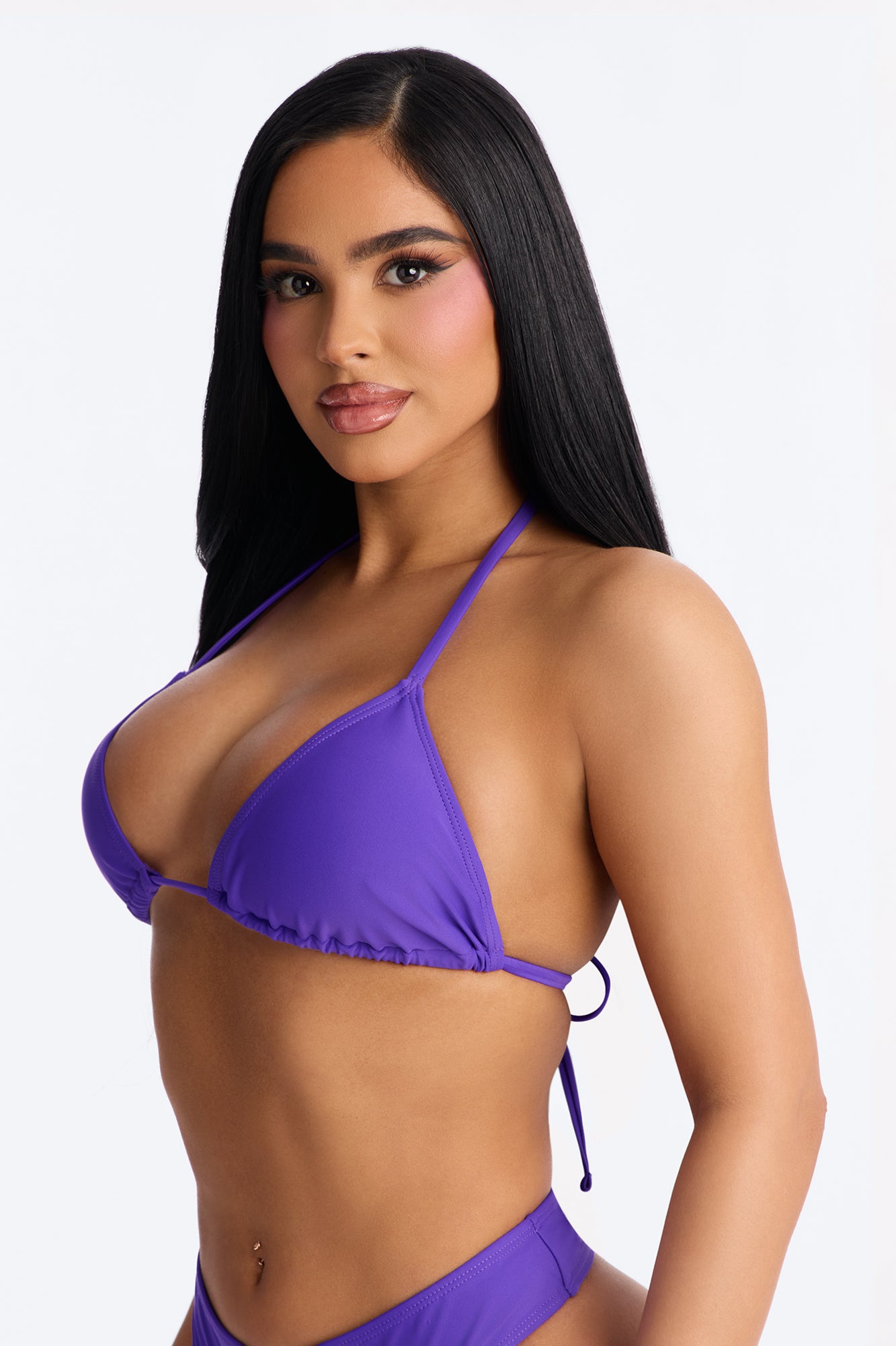 Maui Mix And Match Triangle Bikini Top - Violet