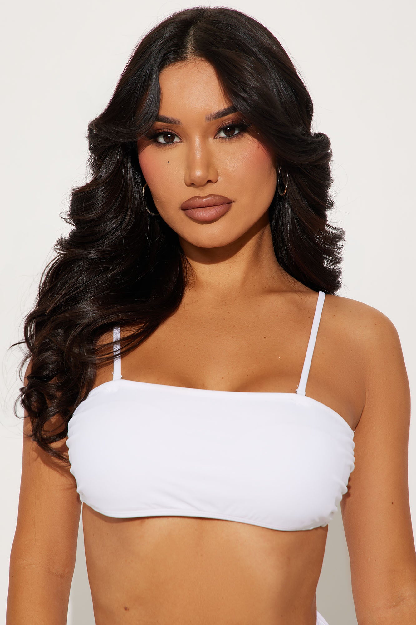 Maui Mix And Match Bandeau Bikini Top - White