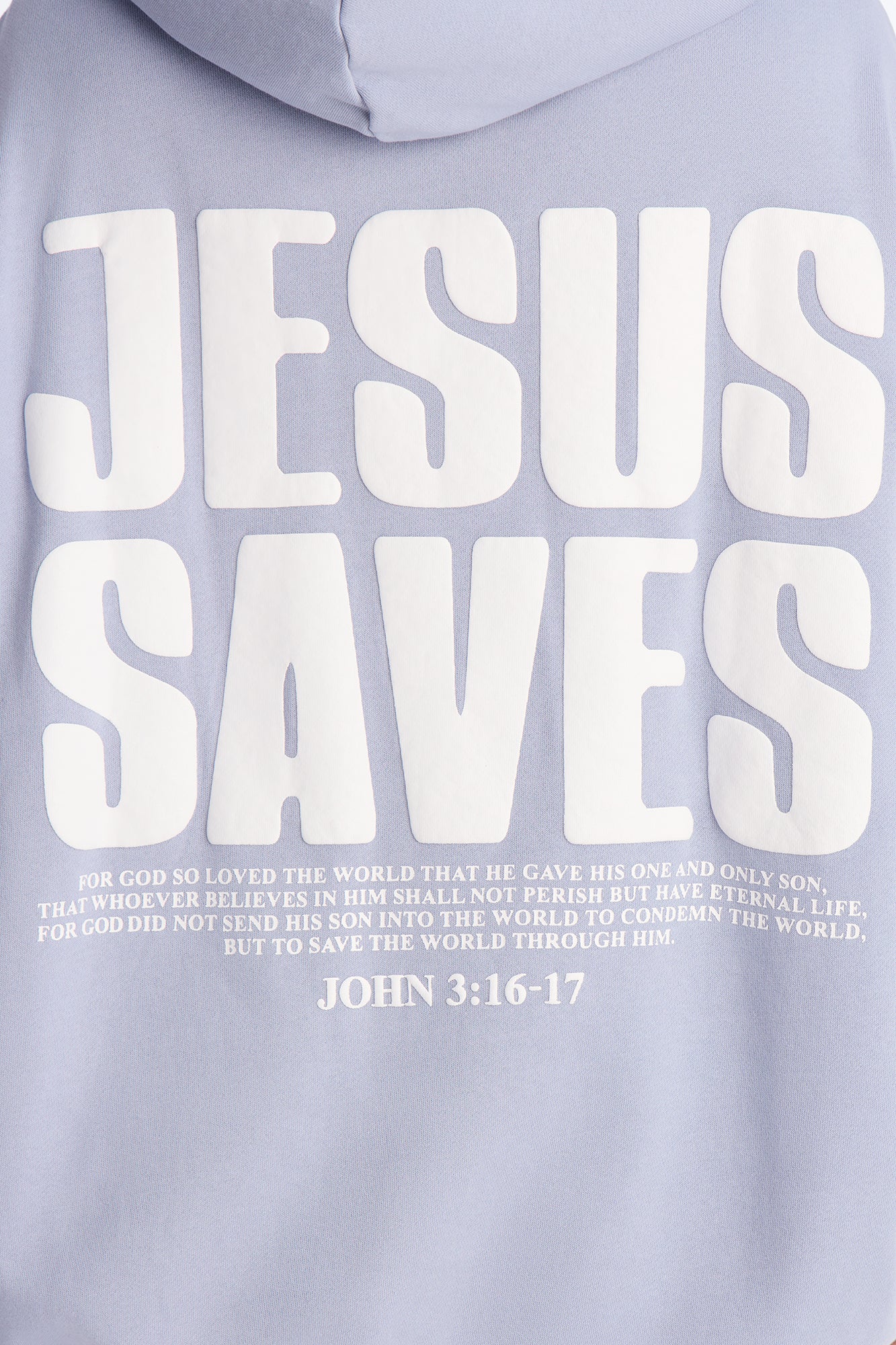 Jesus Saves Fleece Pant Set - Light Blue