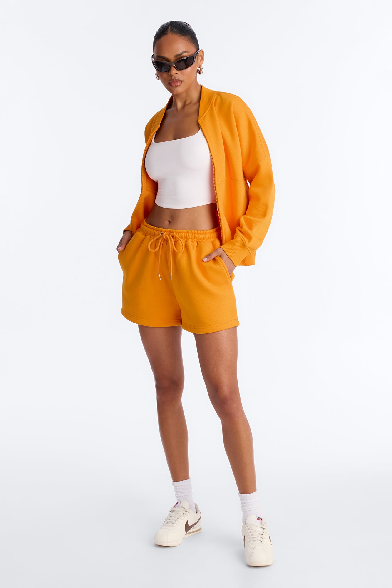 Stole My Ex Boyfriend's Bomber Jacket - Orange
