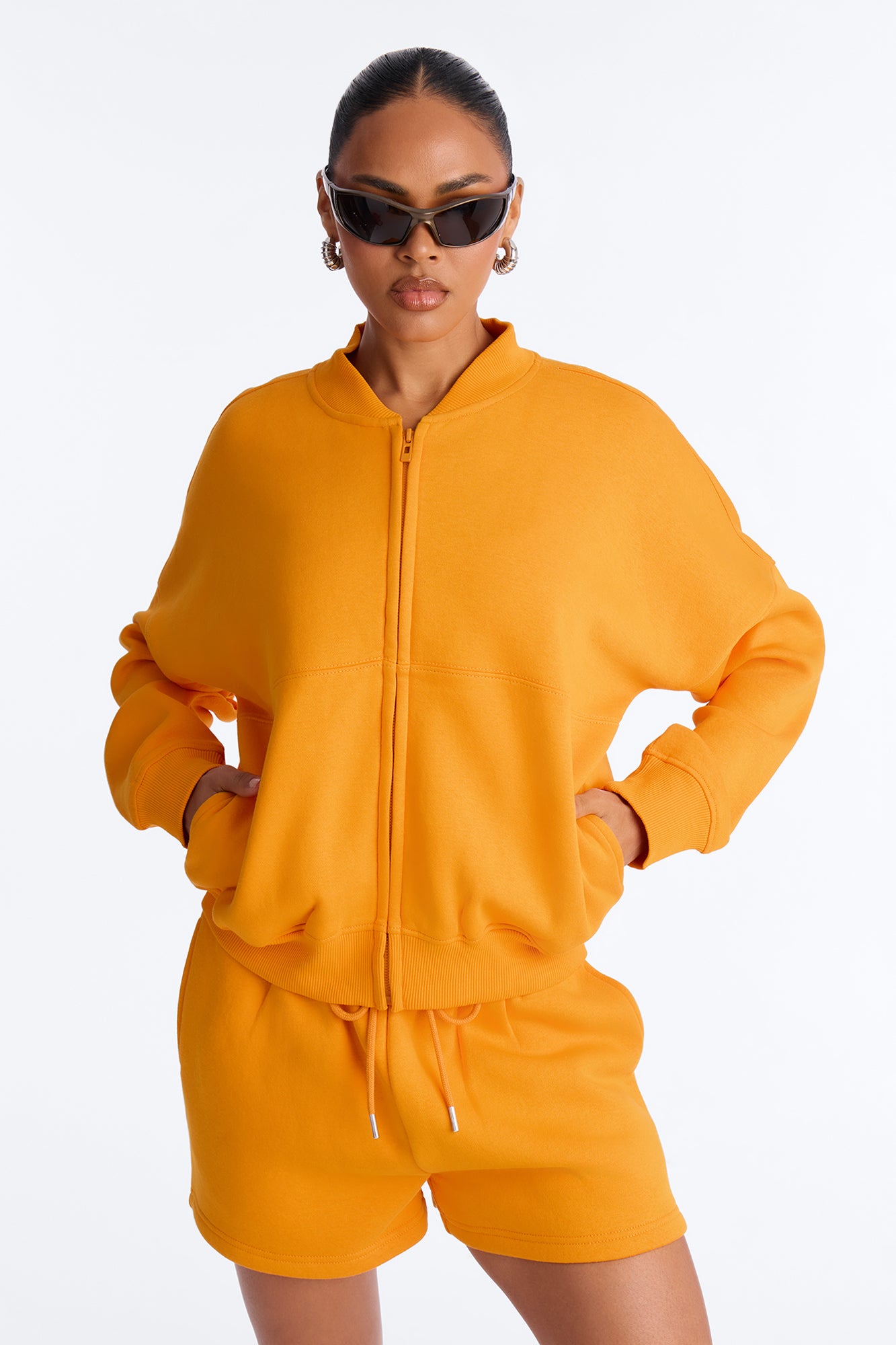 Stole My Ex Boyfriend's Bomber Jacket - Orange