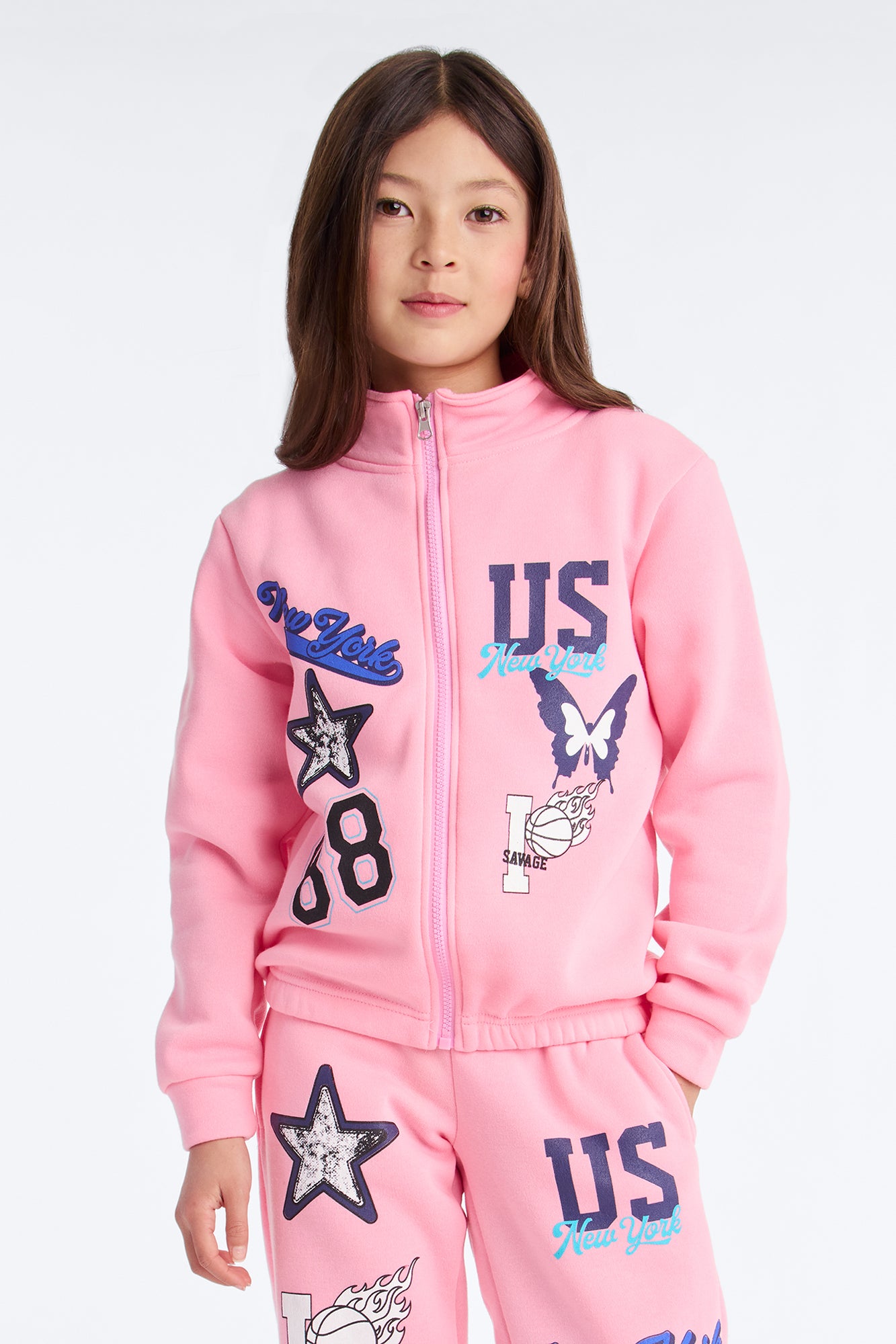 Mini All Star 88 Pant Set - Pink