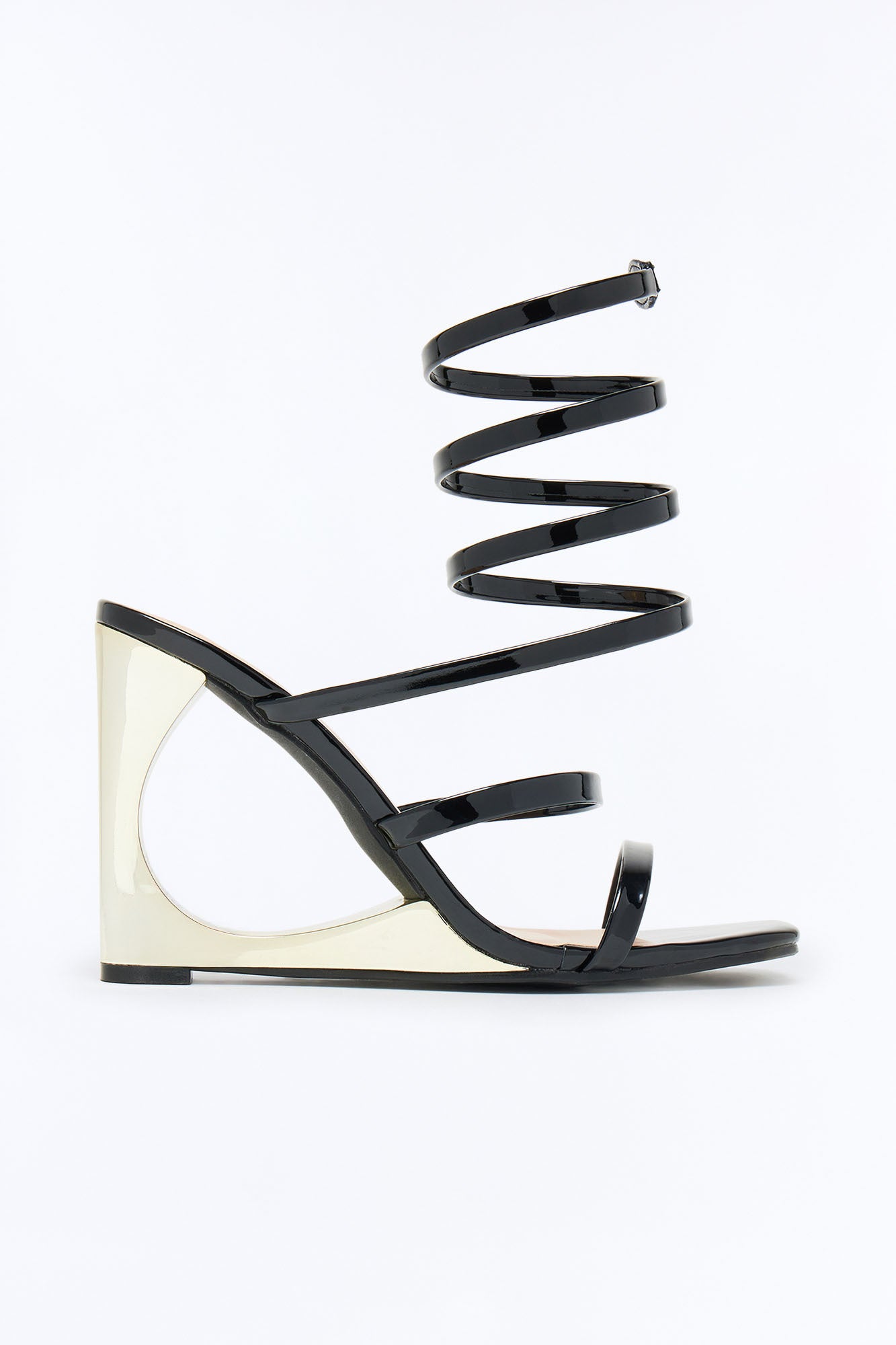 Phebes Wrap Up Novelty Wedges - Black
