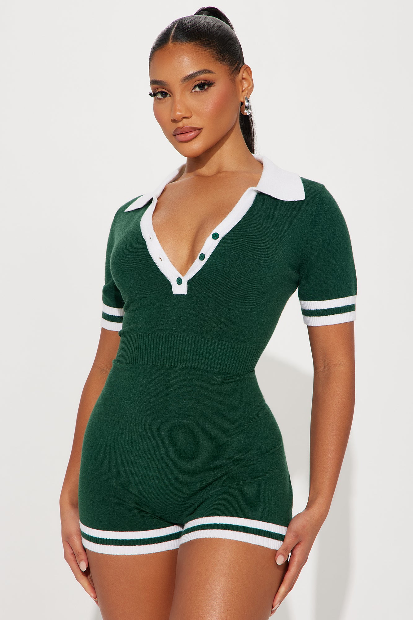 Malaya Sweater Romper - Hunter