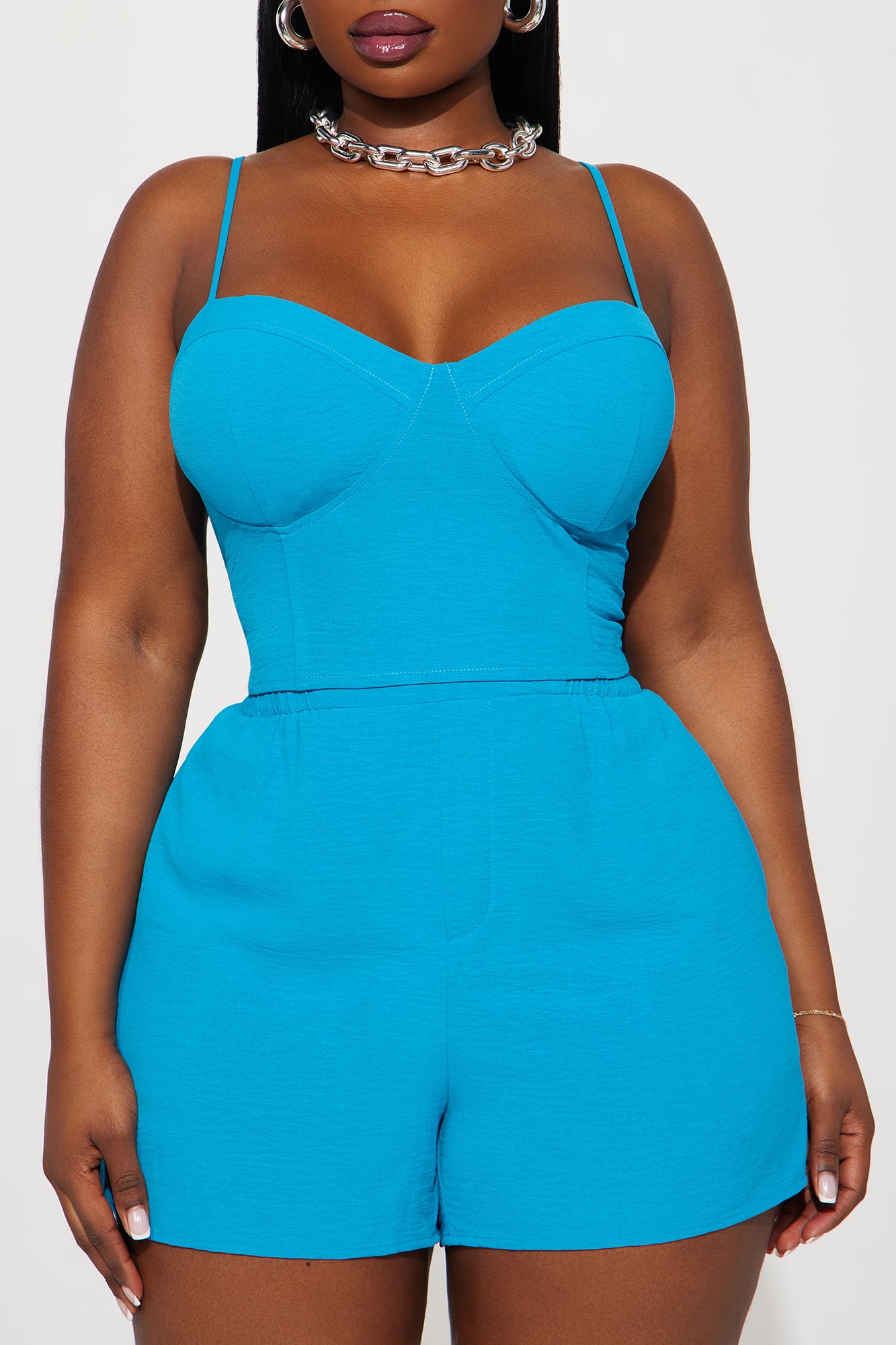 Meadow 3 Piece Short Set - Turquoise