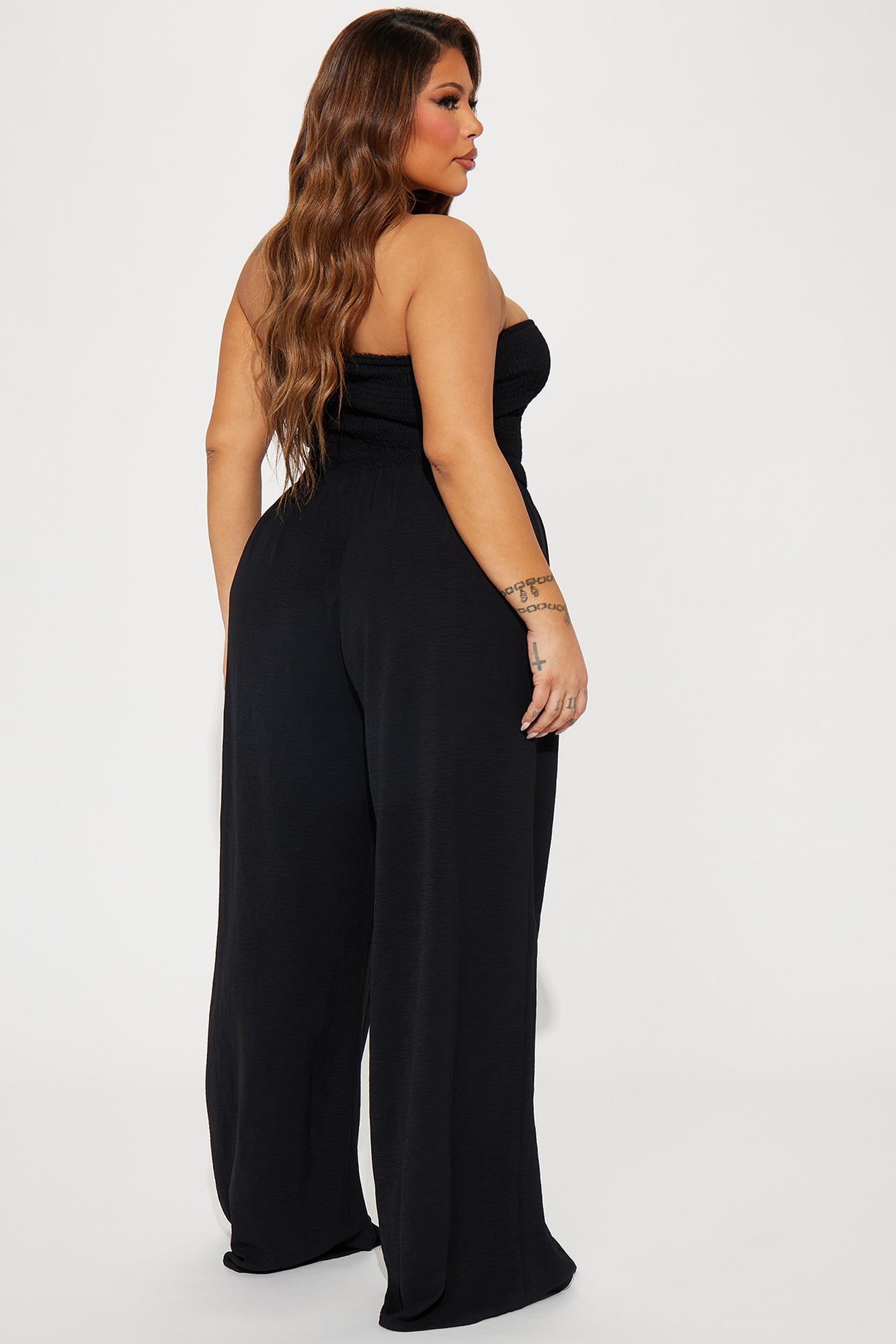 Mabel Smocked Jumpsuit - Black