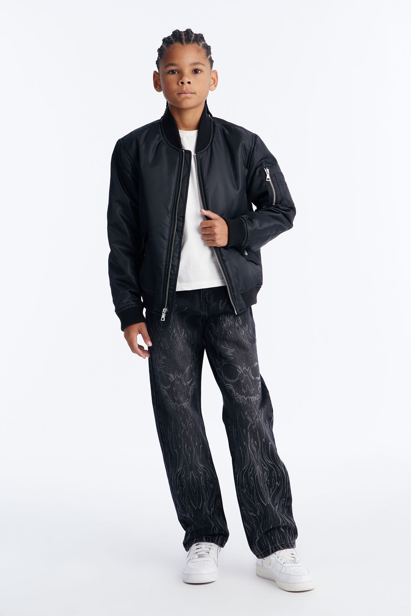 Mini Baggy Hellfire Jean Denim - Black Wash