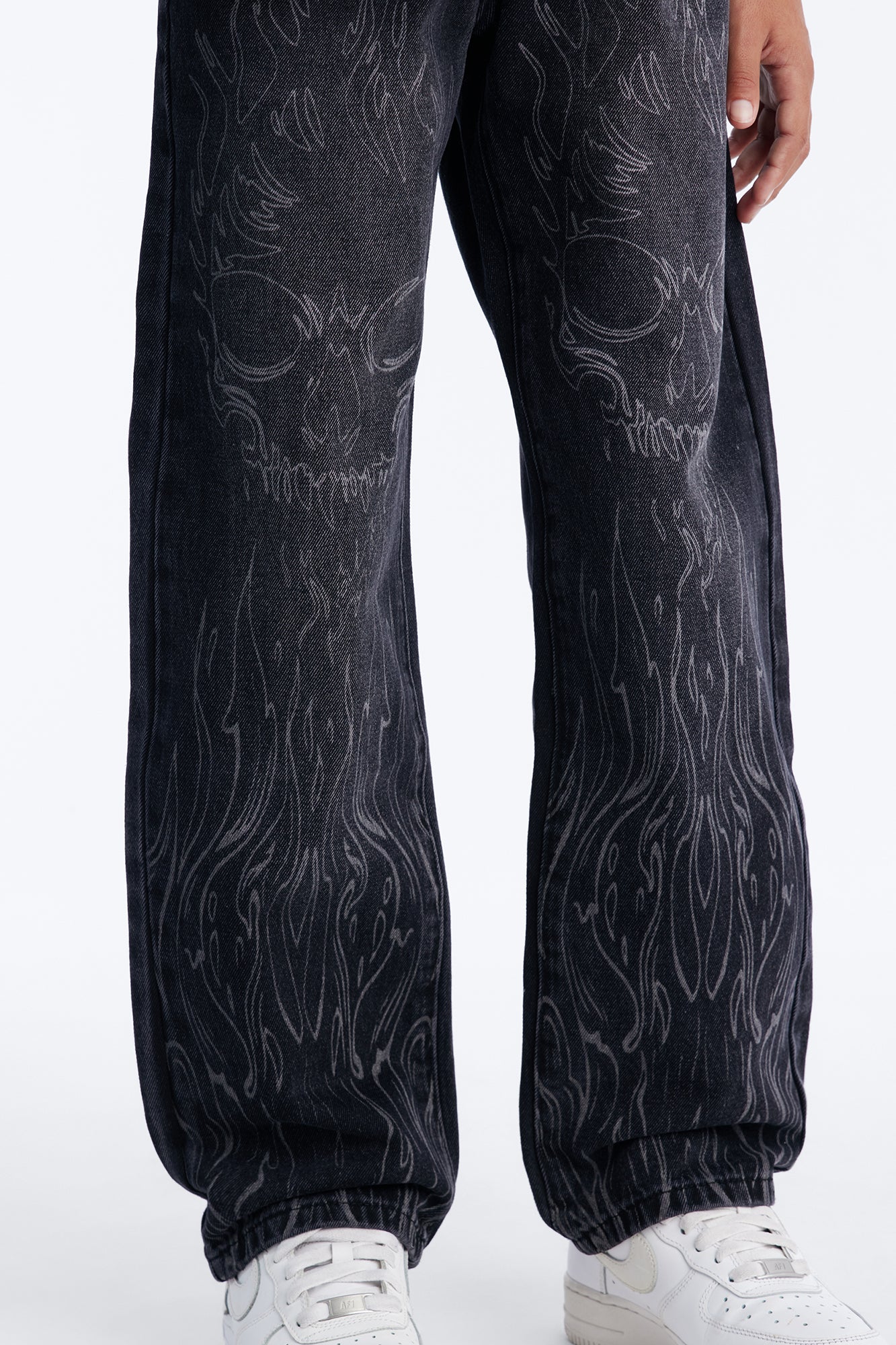 Mini Baggy Hellfire Jean Denim - Black Wash