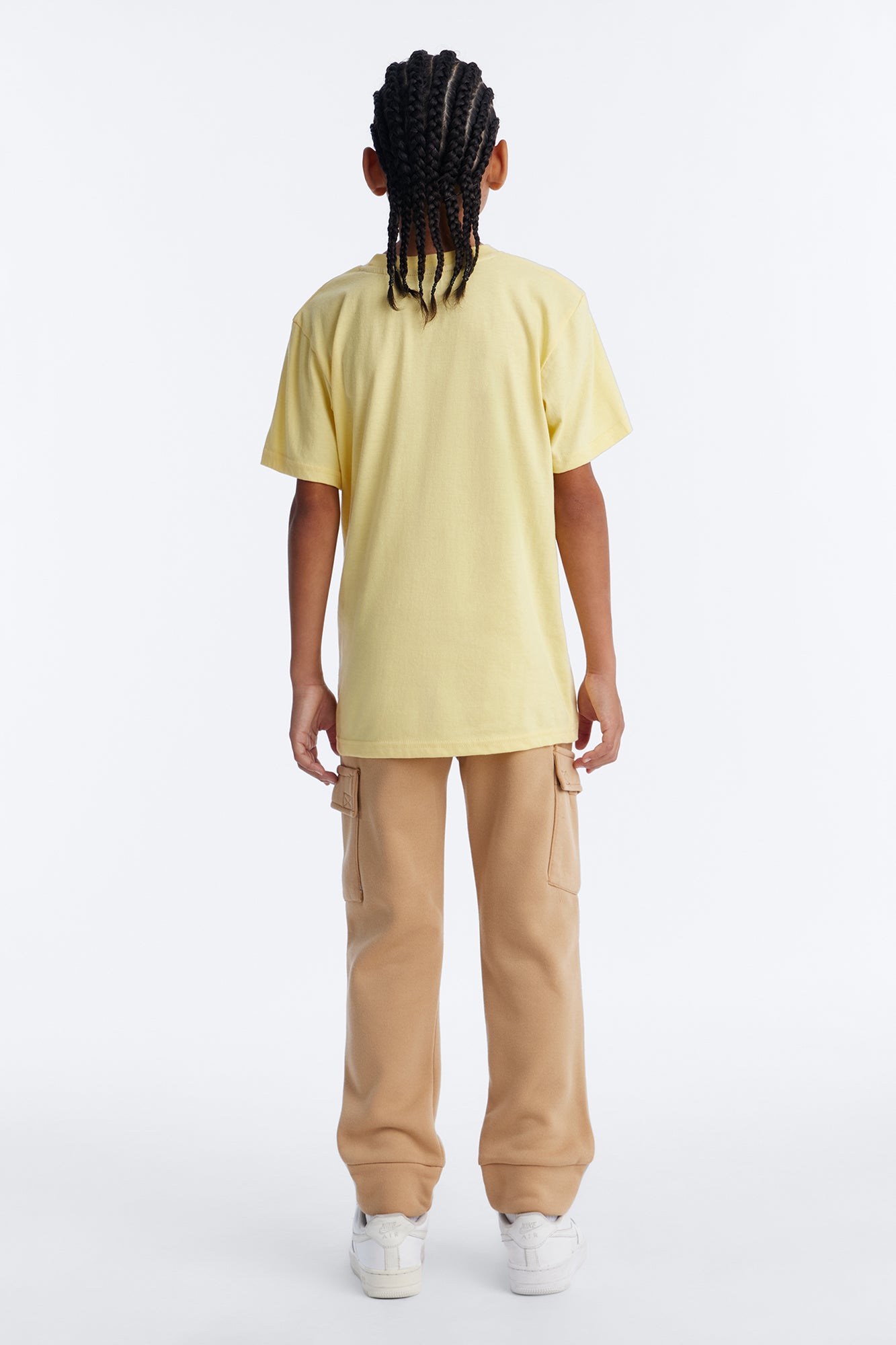 Mini Courage Forever Cargo Jogger Pant Set - Yellow/combo