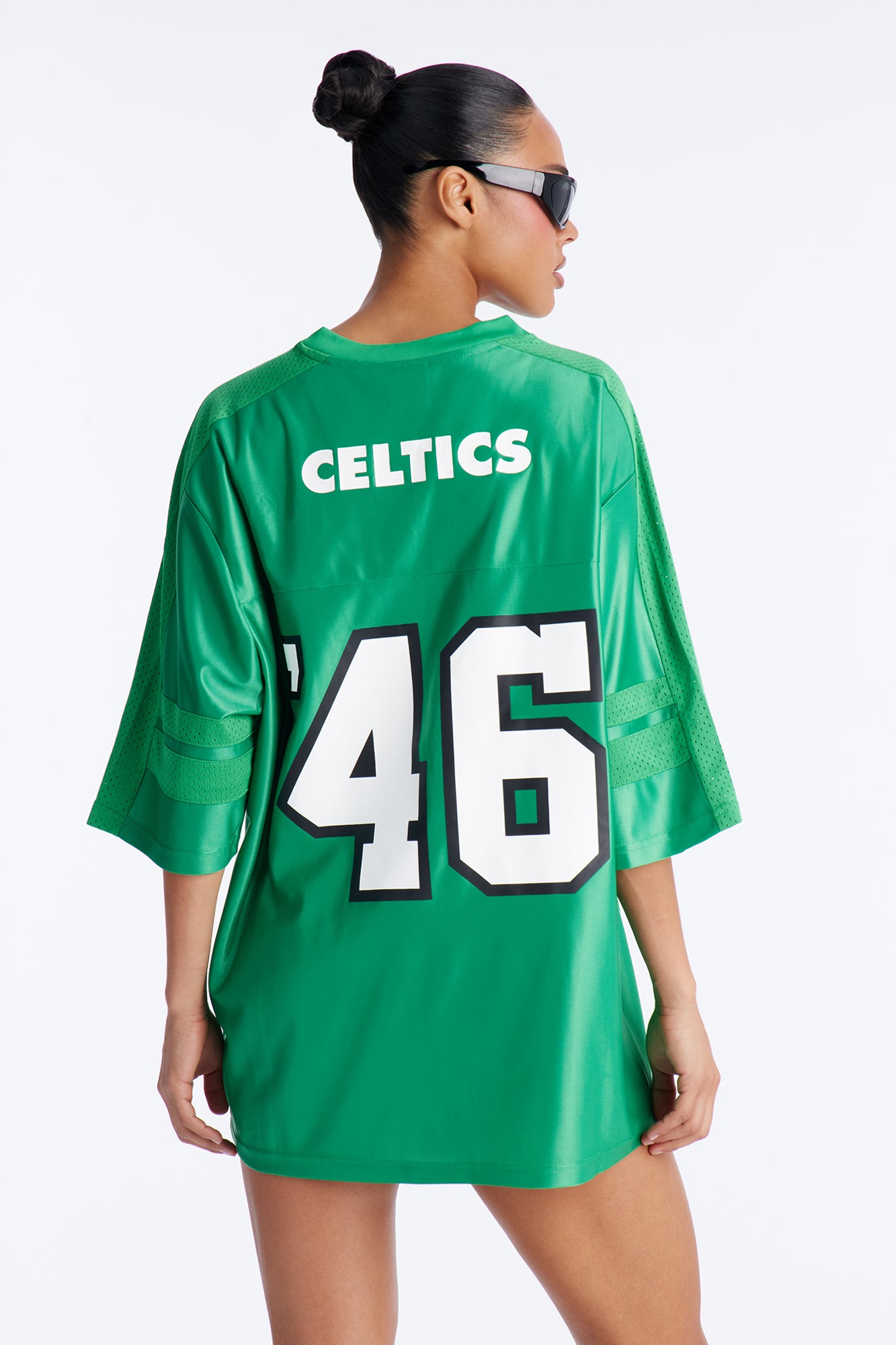 NBA Celtics Oversized Mesh Tee - Kelly Green