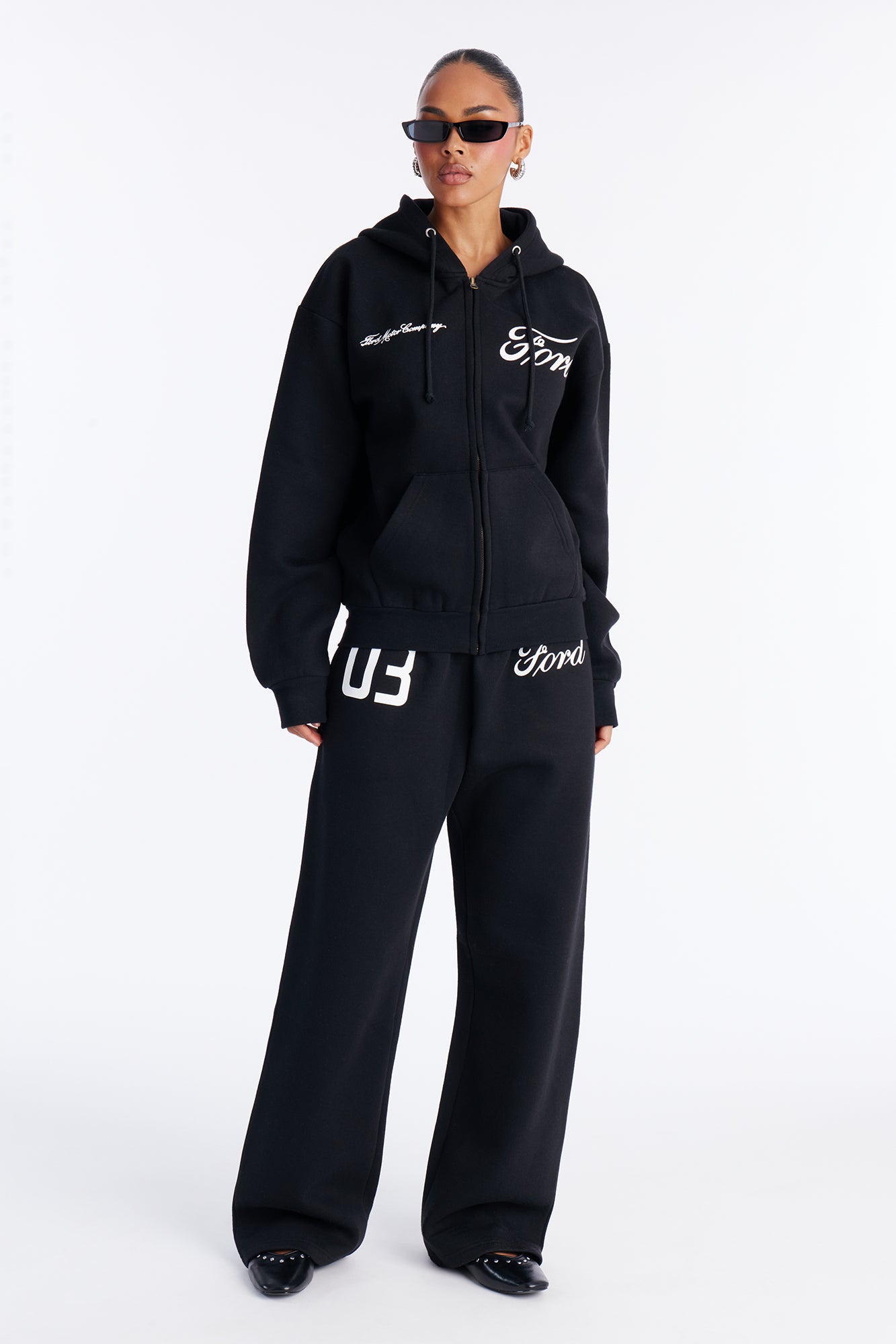 Ford Motor Company Zip Up Jacket - Black