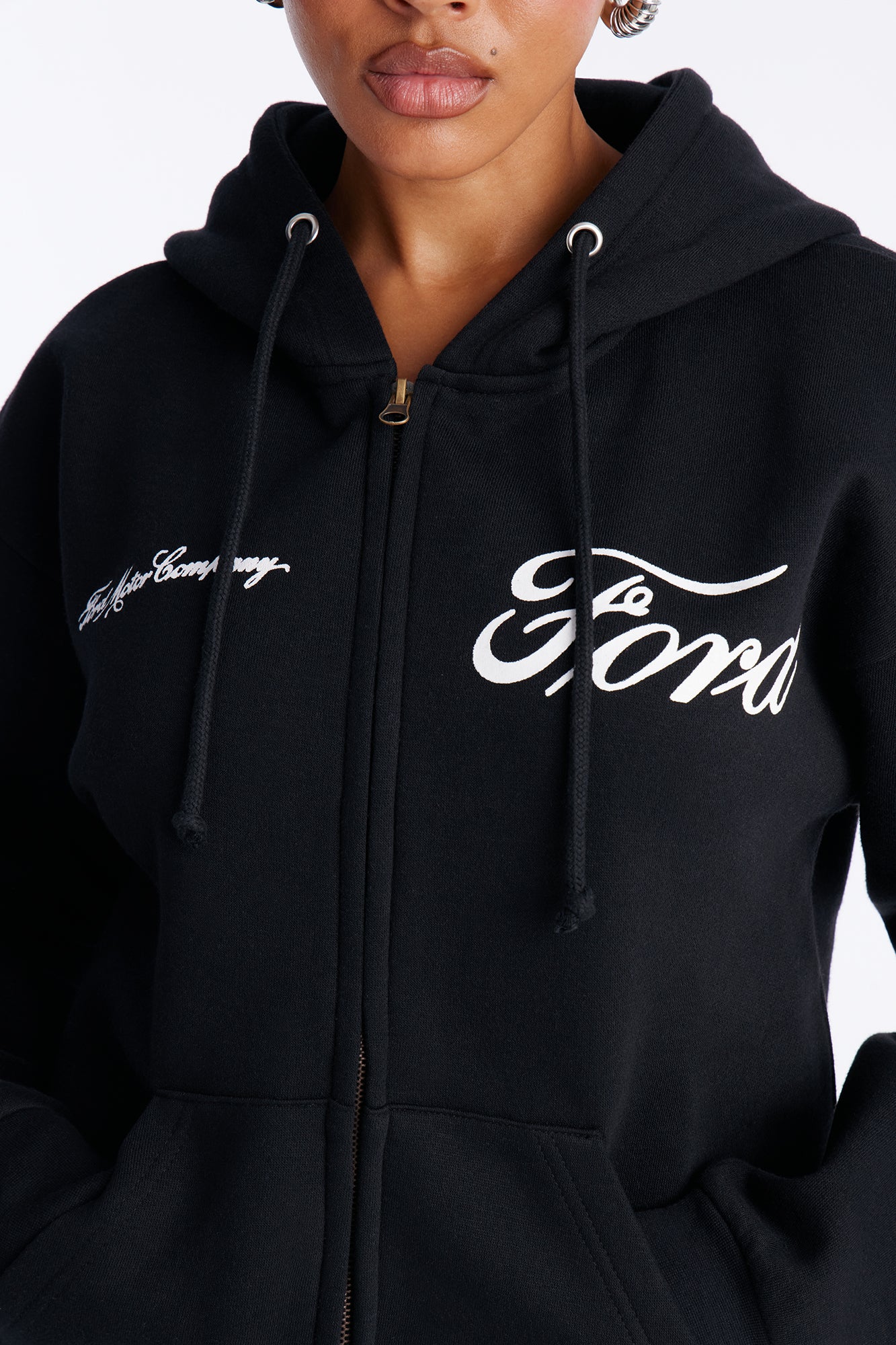 Ford Motor Company Zip Up Jacket - Black