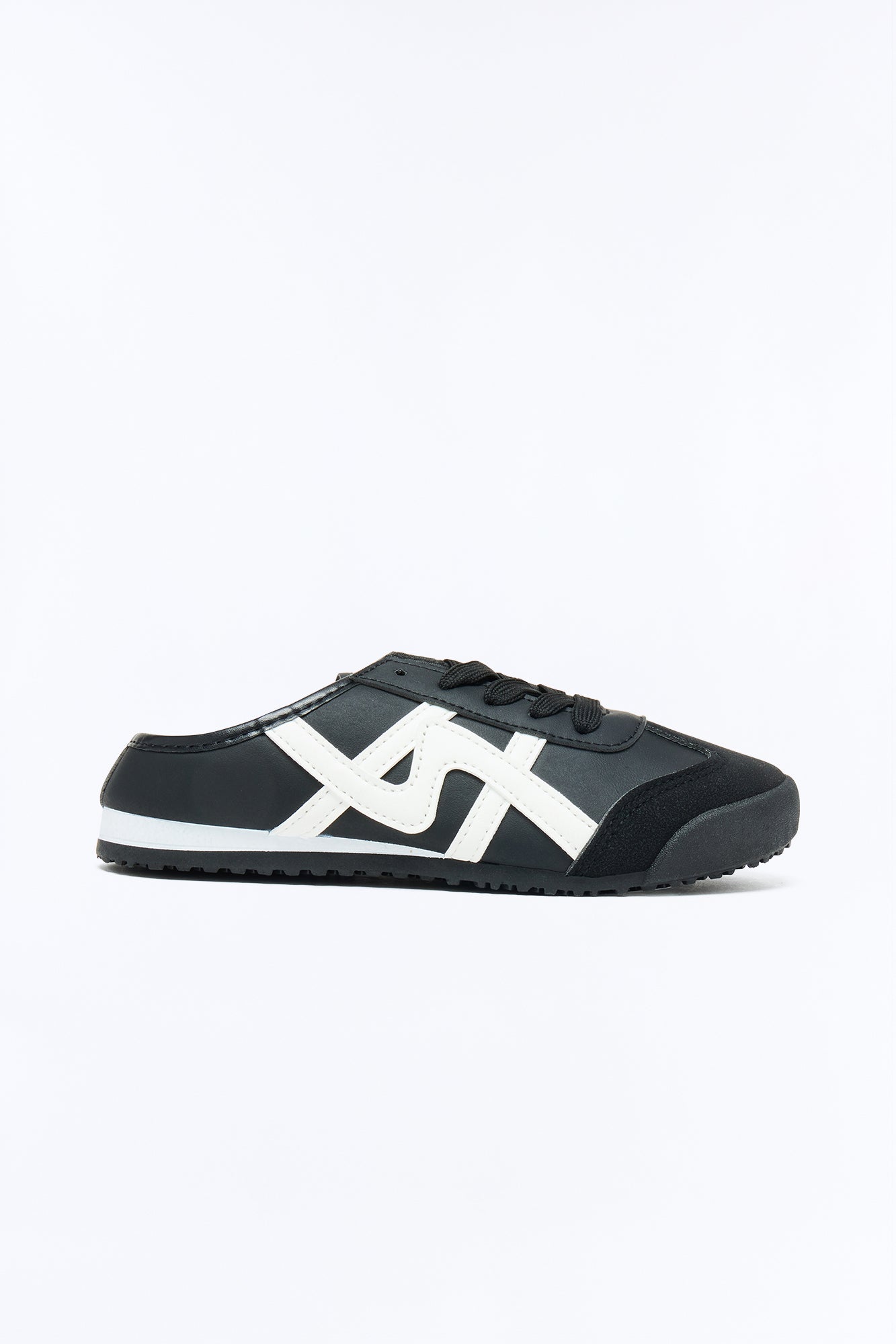 Mini Kobe Open Back Sneakers - Black/White