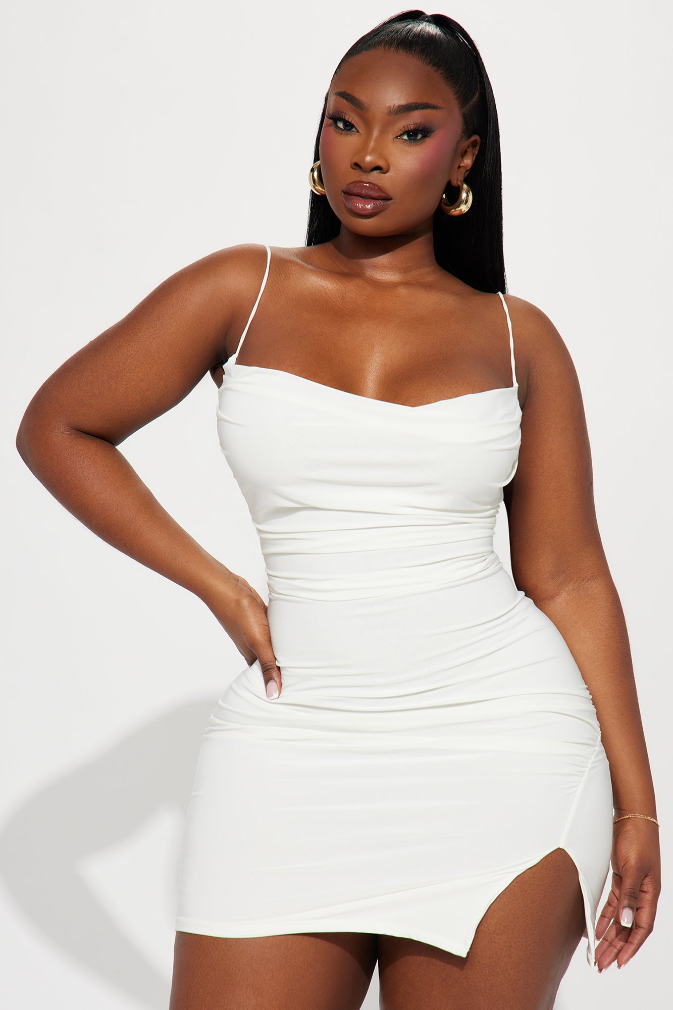 Lana Backless Mini Dress - White