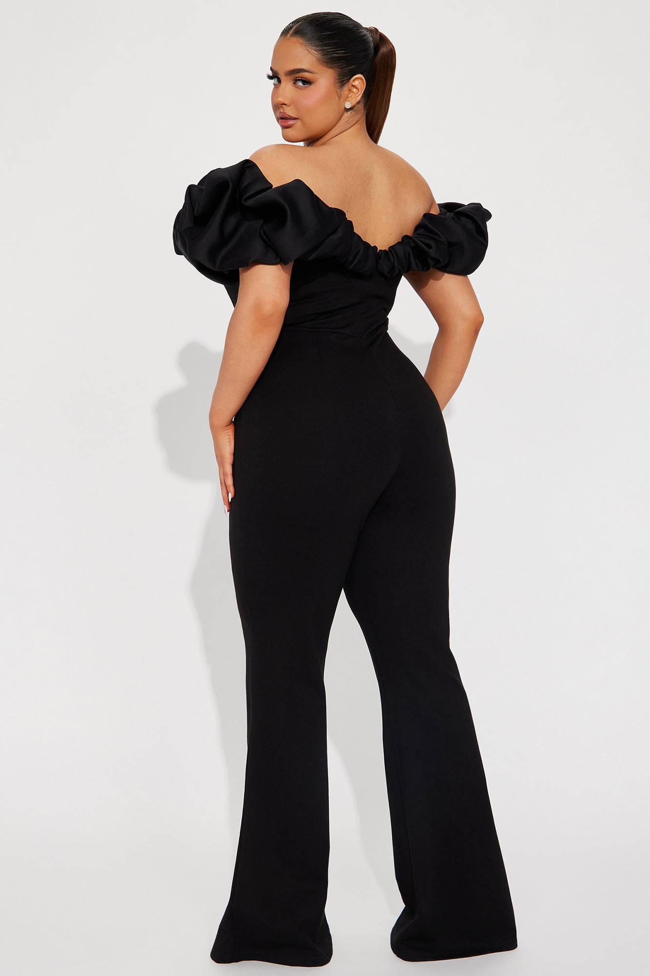 Ruffle Affair Jumpsuit - Black