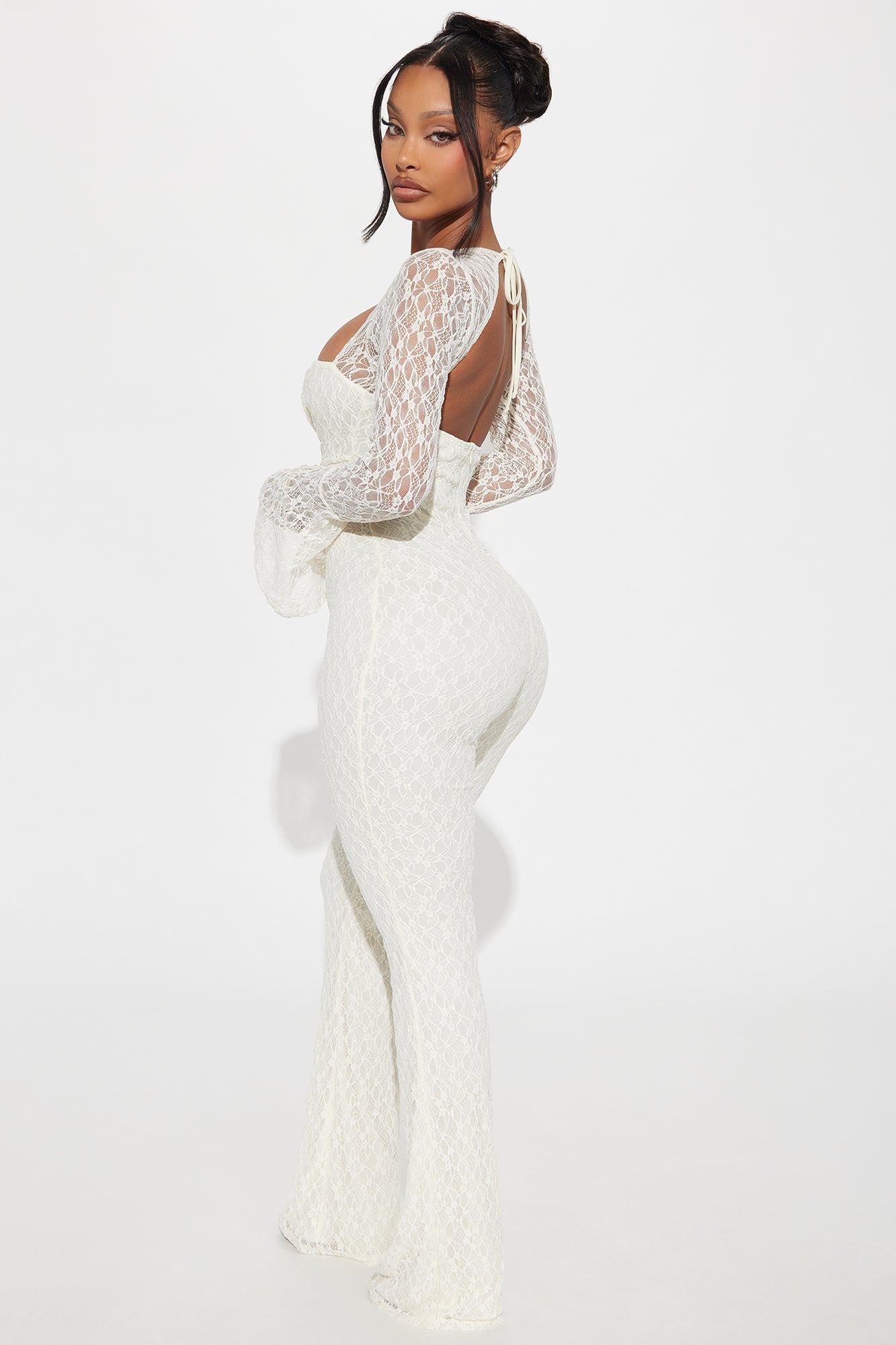 Saffron Lace Jumpsuit - Ivory