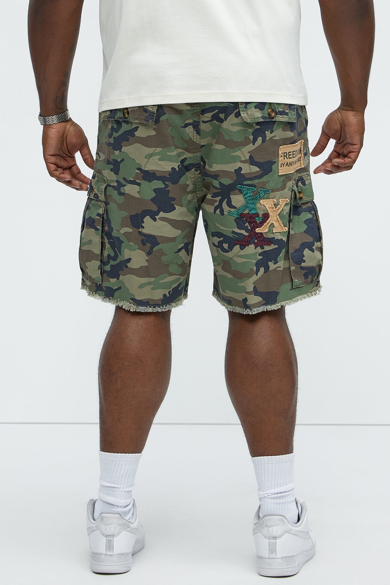 On Command Paint Splatter Camo Shorts - Camouflage