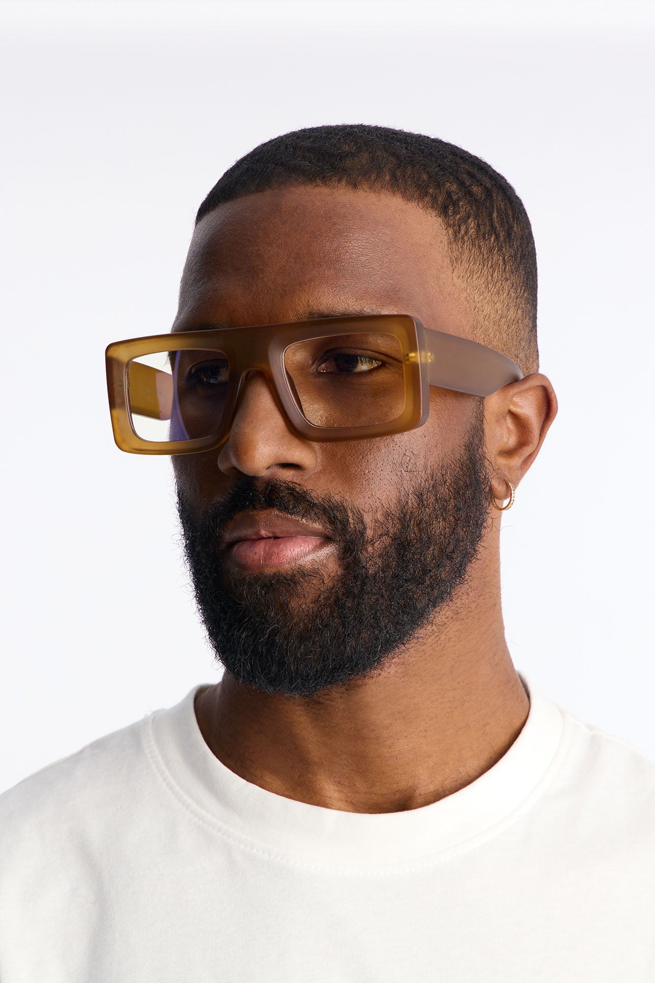 Prestige Matte Flat Top Sunglasses - Tan
