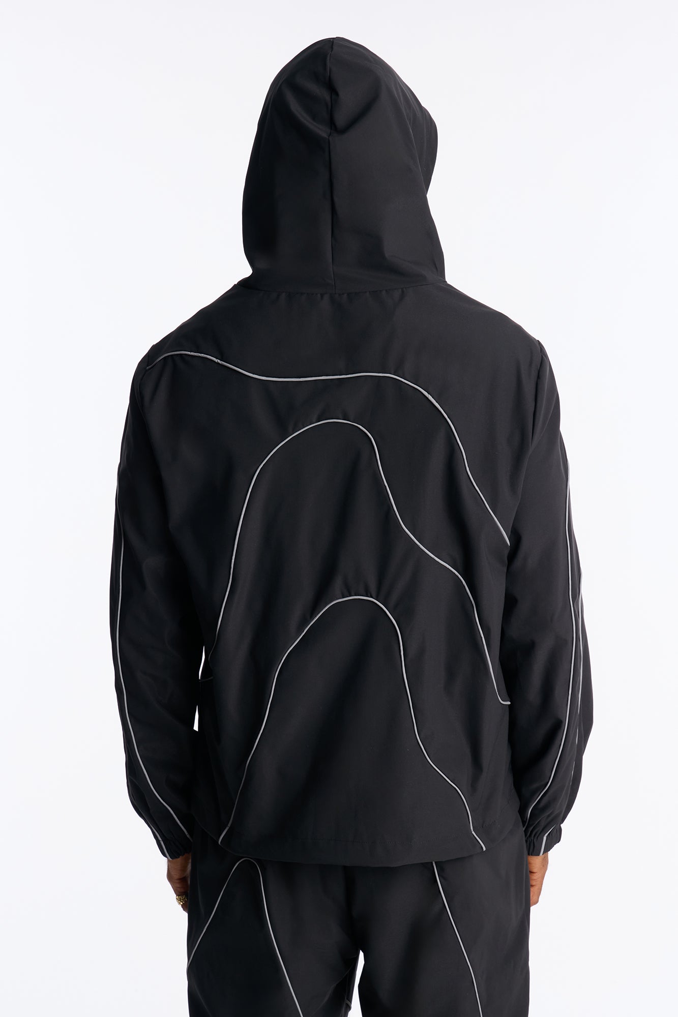Futuristic Mode Track Jacket - Black