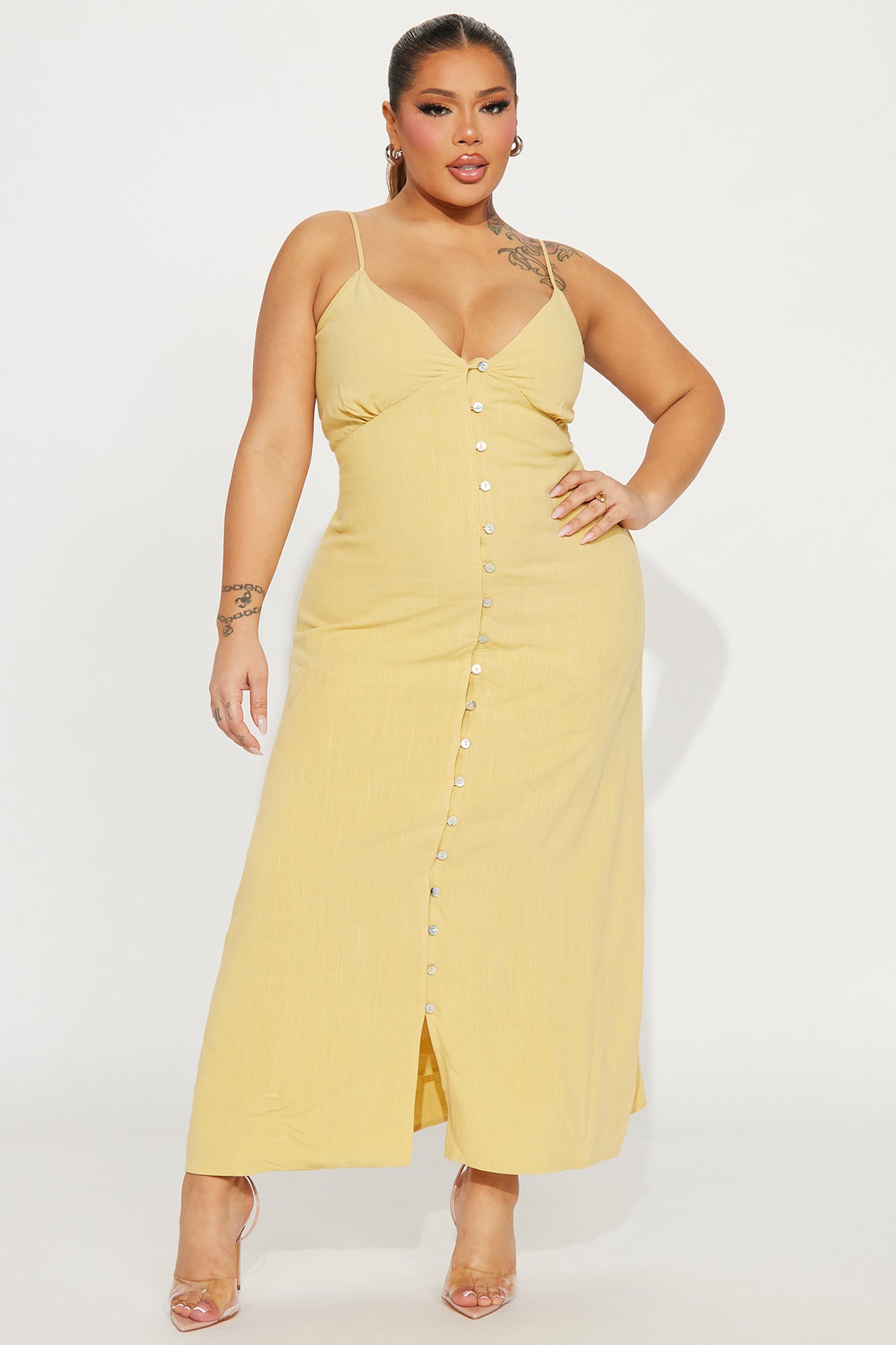 Genevieve Maxi Dress - Yellow