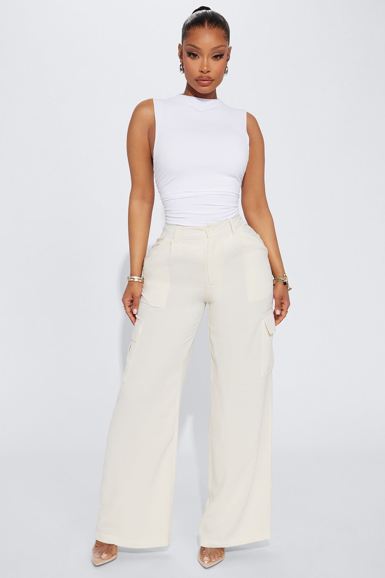 Demy Double Lined Top - White