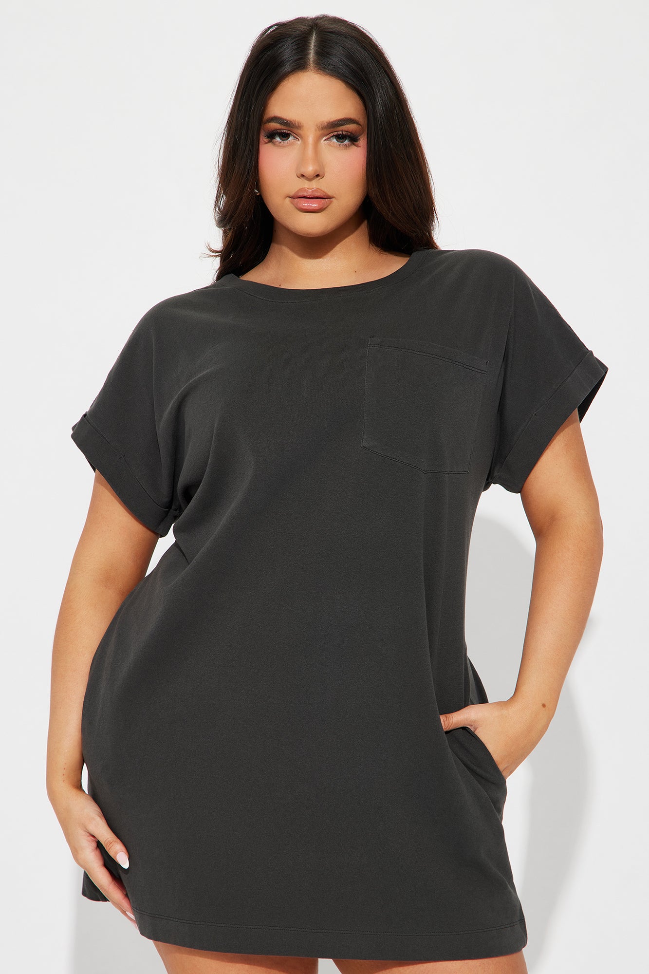 Krystal T-Shirt Dress - Black