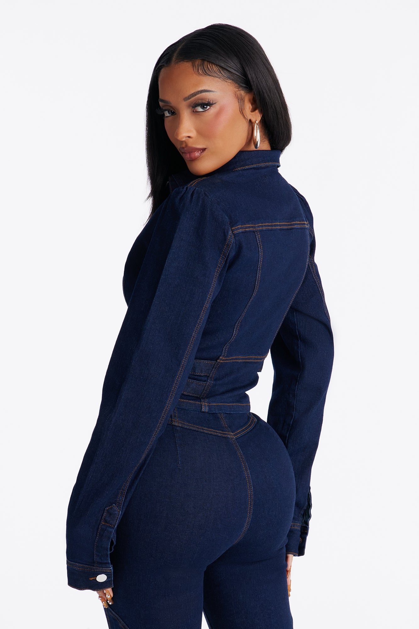Leading Lady Stretch Denim Jacket - Rinse Blue Wash