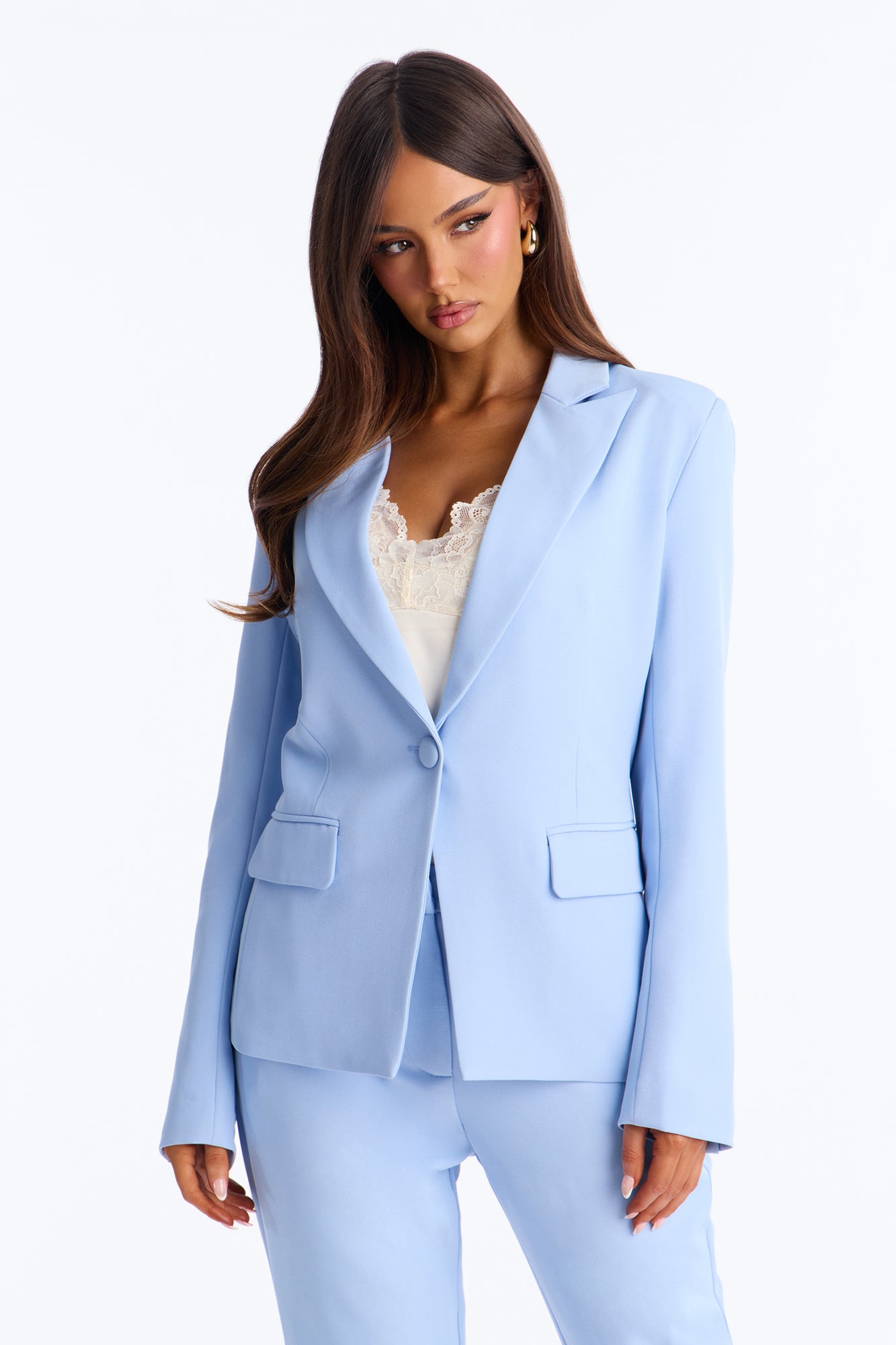 Breaking Even Blazer - Light Blue