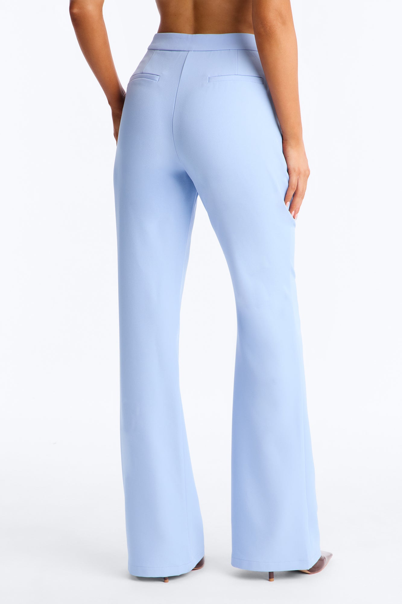 Breaking Even Flare Trouser - Light Blue
