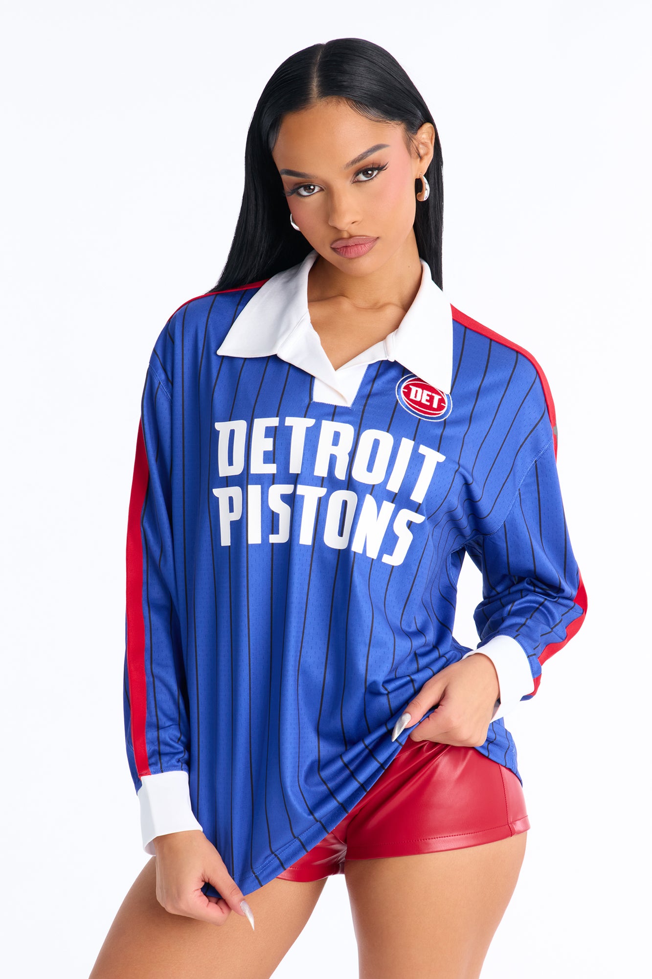 NBA Detroit Pistons Long Sleeve Top - Royal