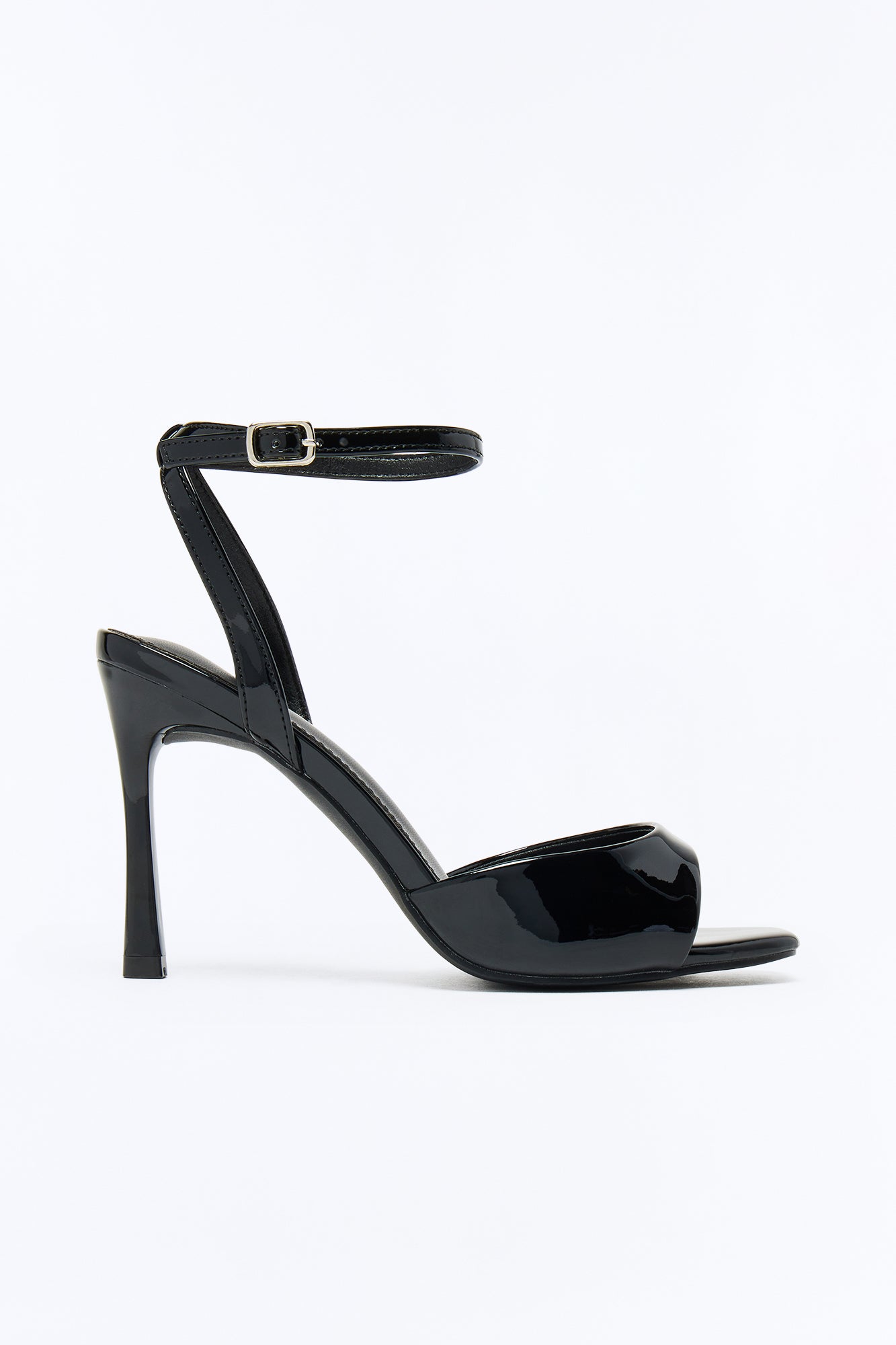 Stacey Square Toe Heels - Black
