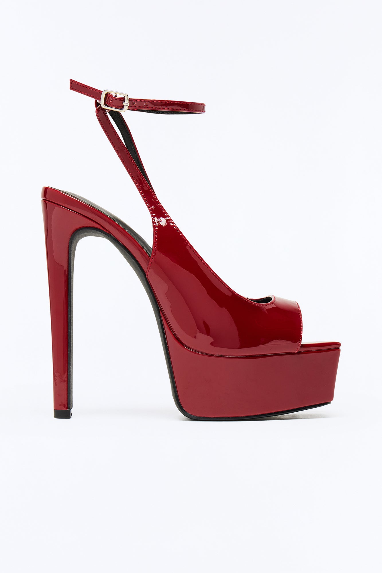 Elvie Ultra Platform Stiletto Heels - Wine