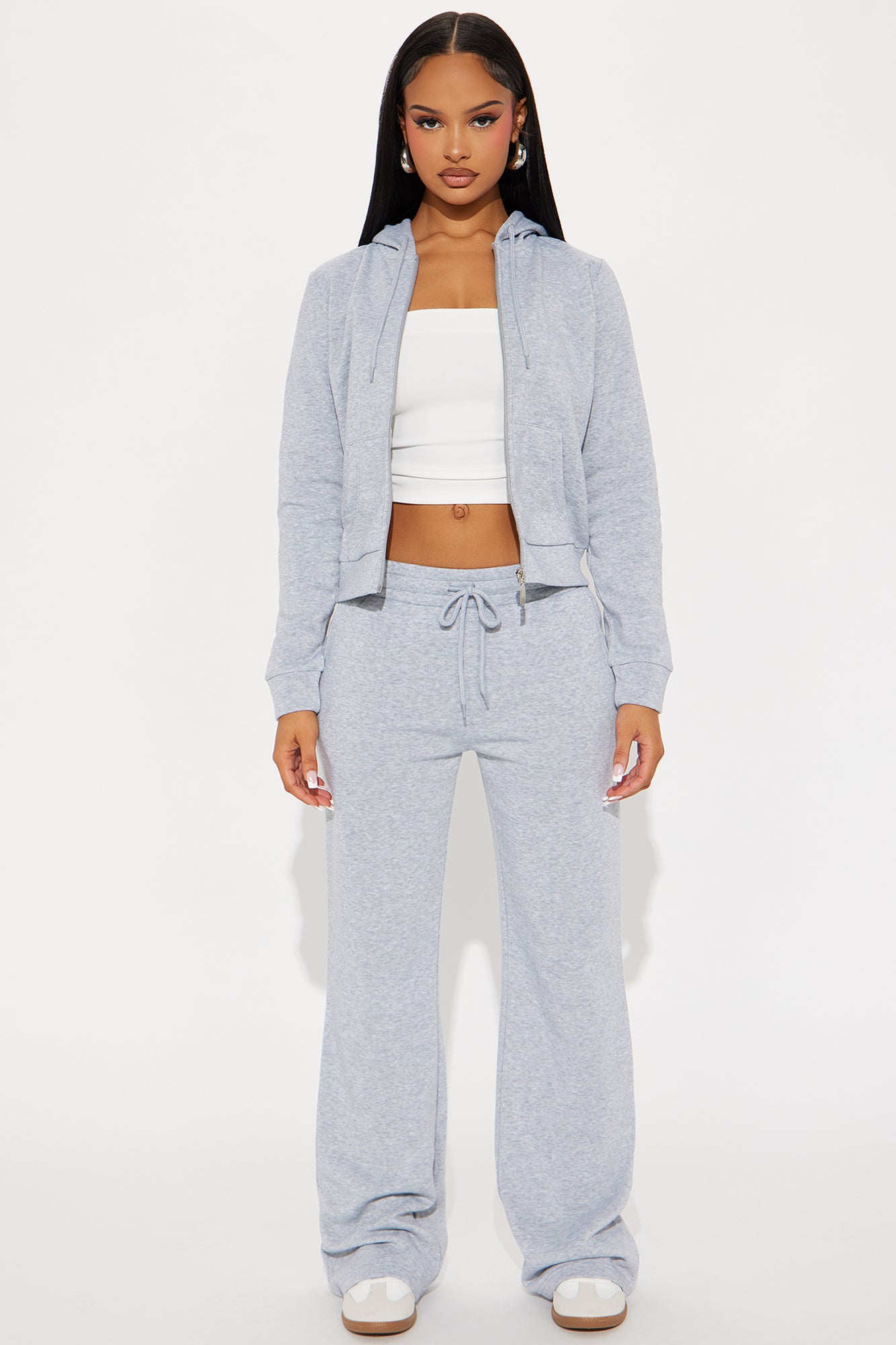 Candace Lounge Set - Heather Grey