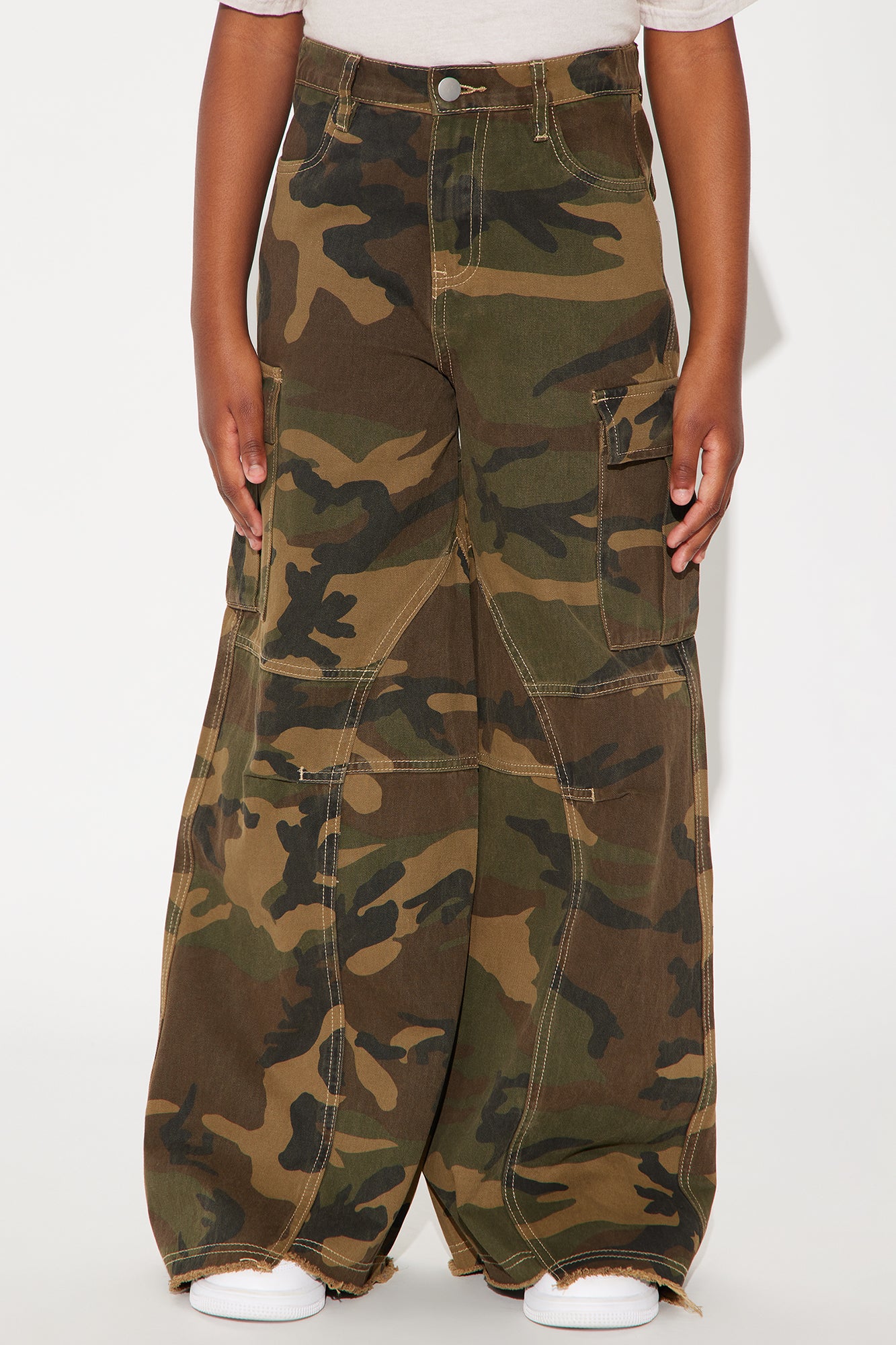 Mini Try Seeing Me Camo Cargo Pants - Camouflage