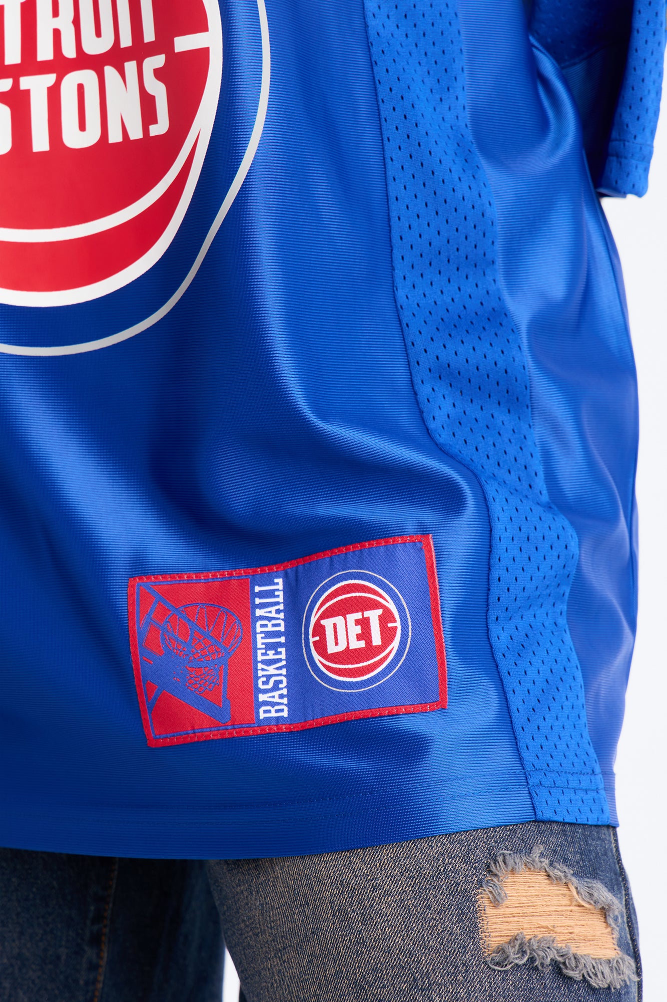 NBA Pistons Oversized Mesh Tee - Royal