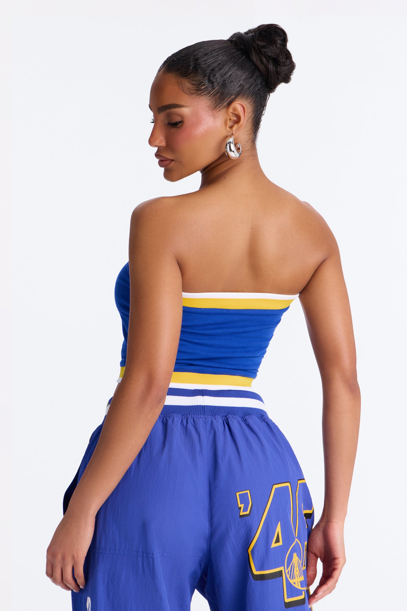 NBA Golden State Warriors Patchwork Tube Top - Royal