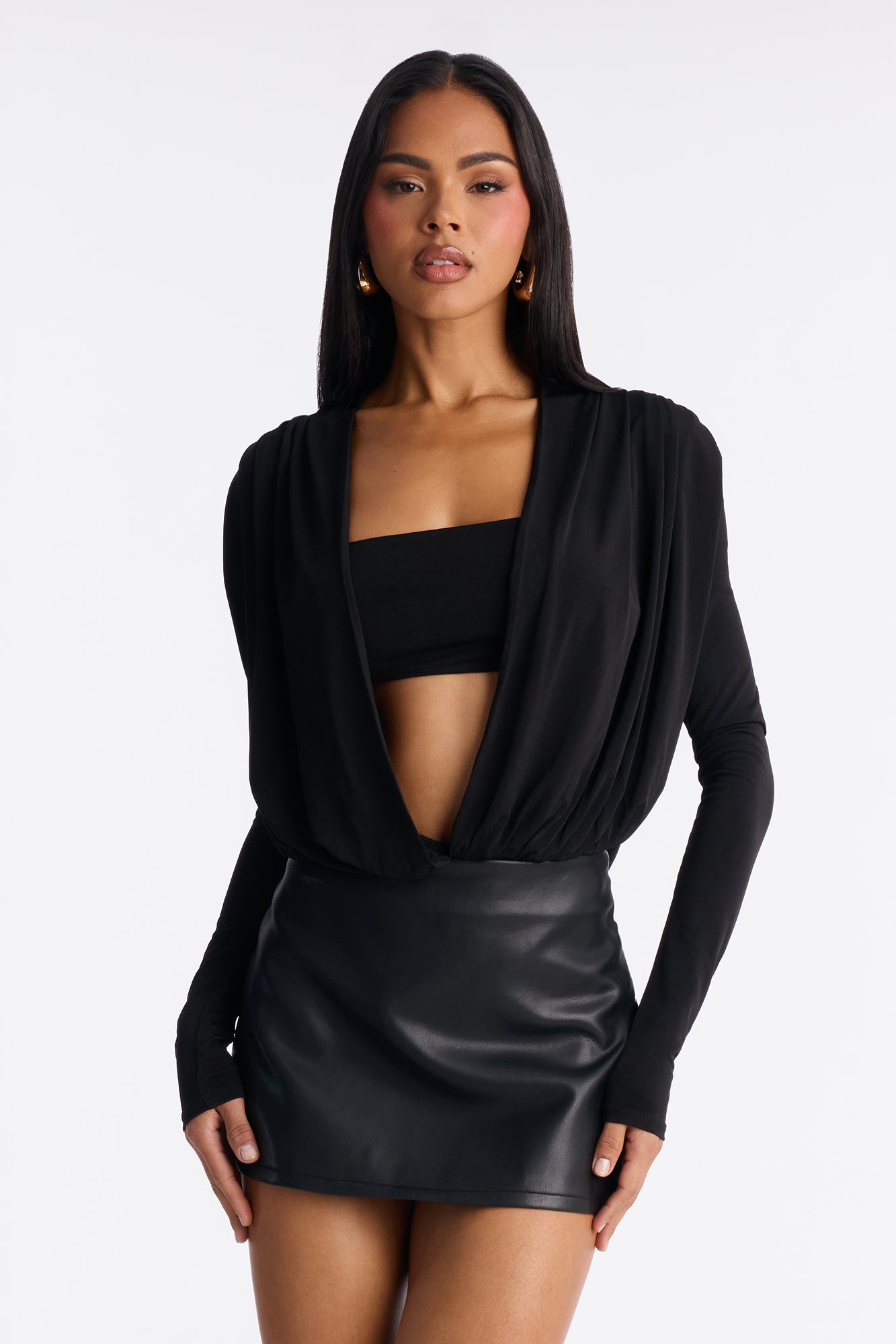 Sexy Baby Long Sleeve Jersey Bodysuit - Black