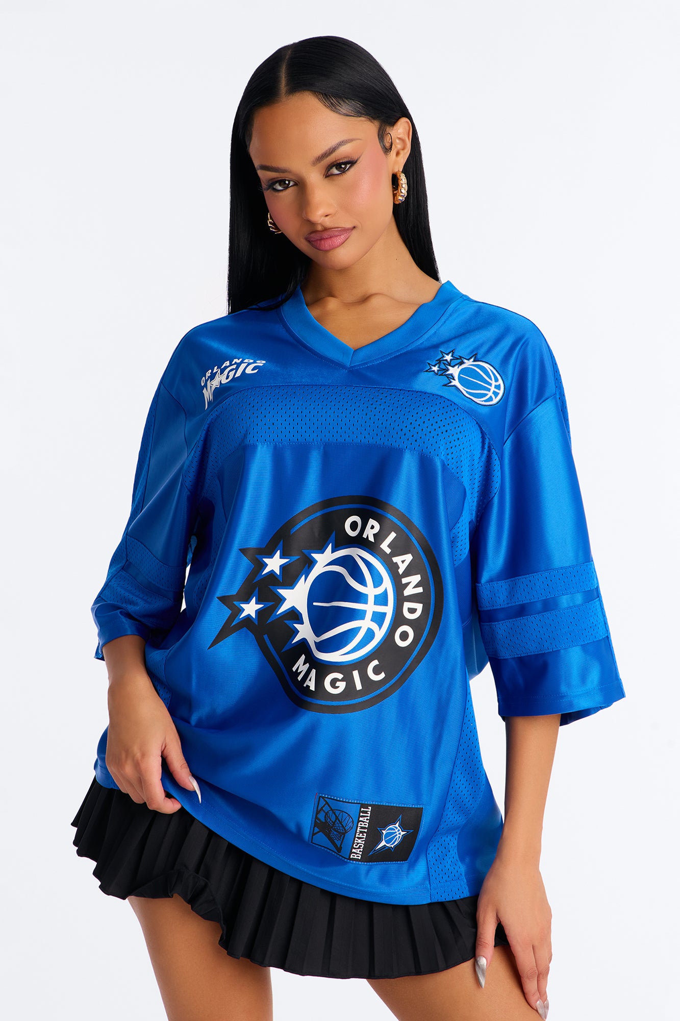 NBA Magic Oversized Mesh Tee - Blue