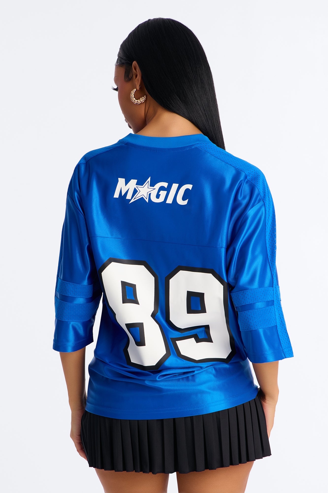 NBA Magic Oversized Mesh Tee - Blue