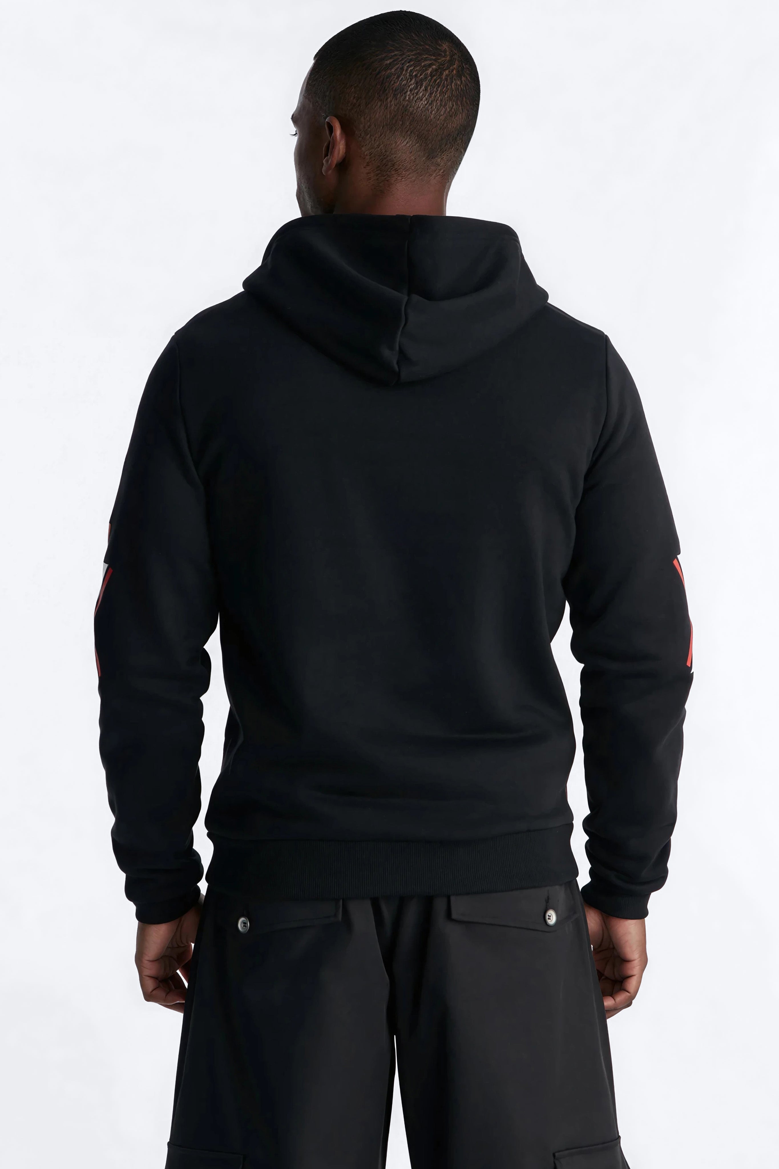 Malcom X Embroidered Hoodie - Black