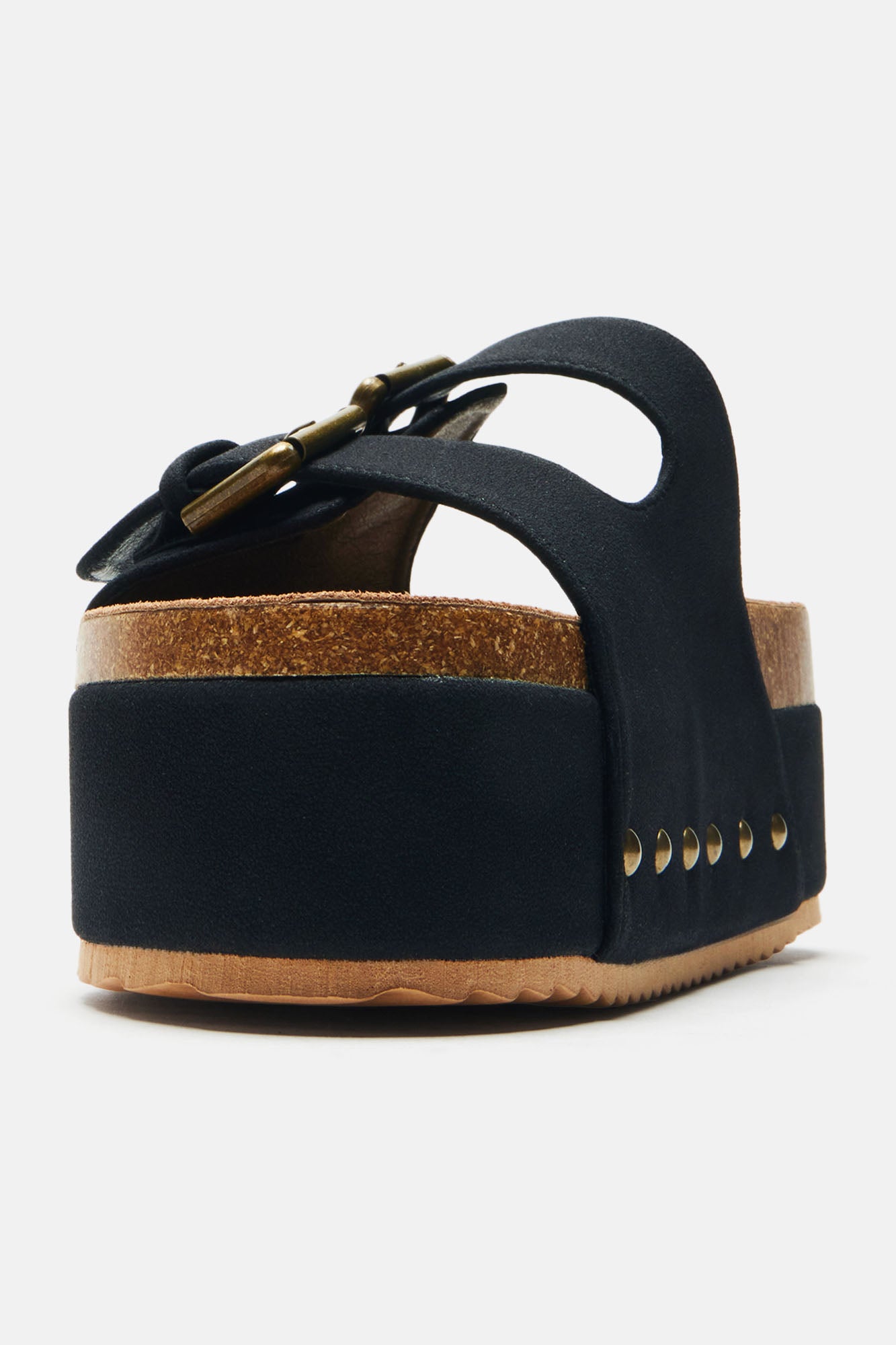 I Swear It's True Flatform Sandals - Black