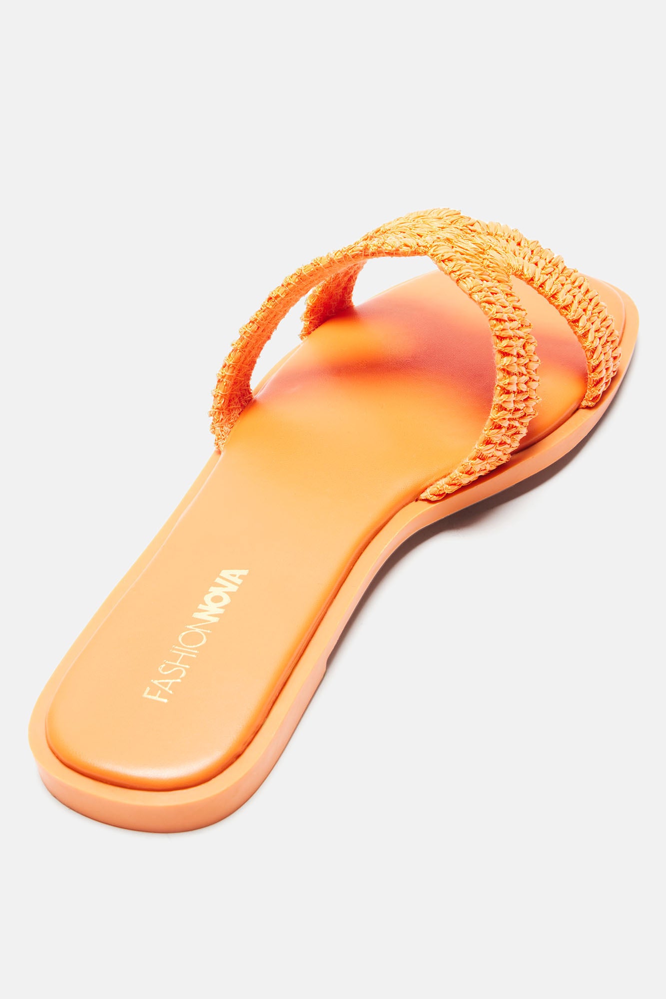 Poolside Babe Flat Sandals - Orange