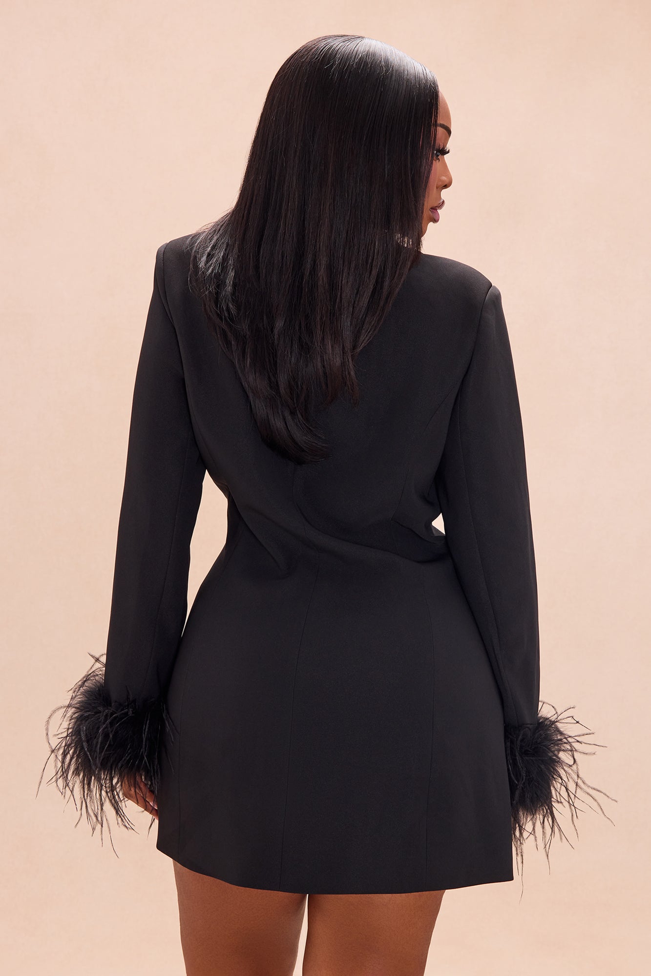 Mirage Blazer Mini Dress - Black